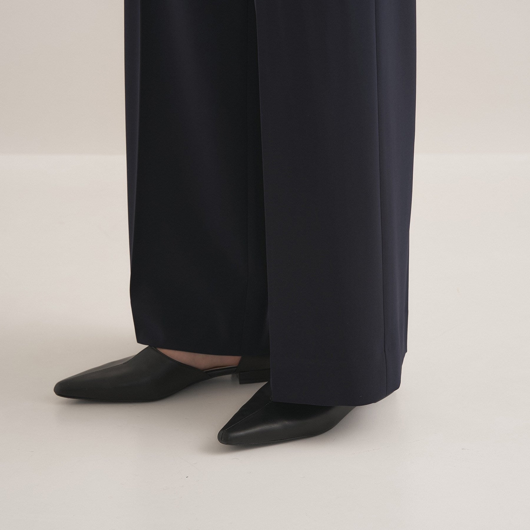 インディヴィ INDIVI 【通勤スーツ／洗える】ストレッチワイドパンツ （ネイビー(094)） ネイビー(094)