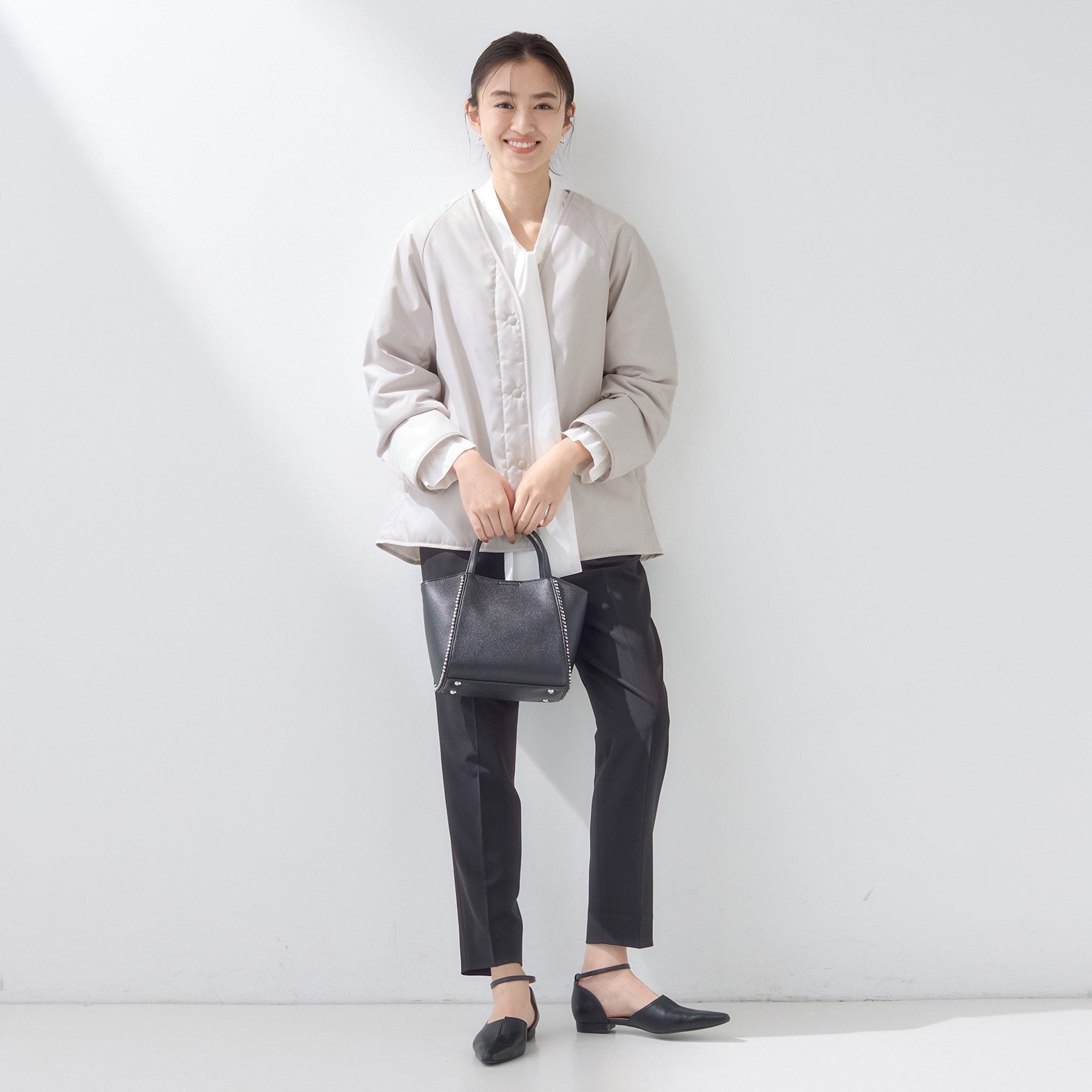 インディヴィ INDIVI 【撥水／UVケア／2WAY】超軽量ライナー付ライトトレンチコート （ネイビー(094)） ネイビー(094)