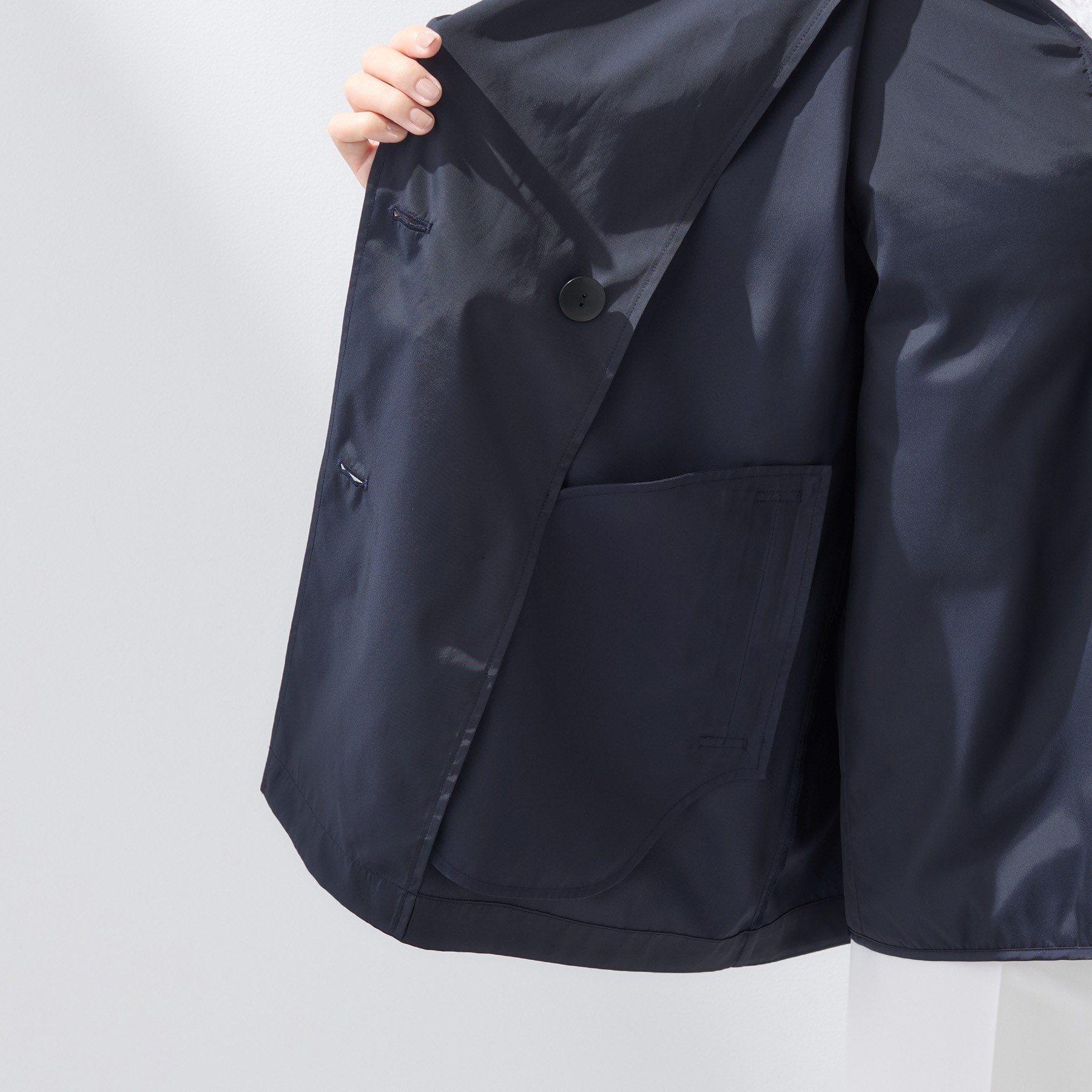 インディヴィ INDIVI 【撥水／UVケア／2WAY】超軽量ライナー付ライトトレンチコート （ネイビー(094)） ネイビー(094)