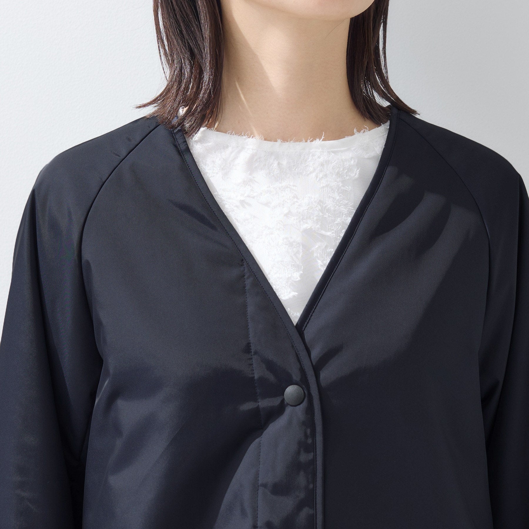 インディヴィ INDIVI 【撥水／UVケア／2WAY】超軽量ライナー付ライトトレンチコート （ネイビー(094)） ネイビー(094)