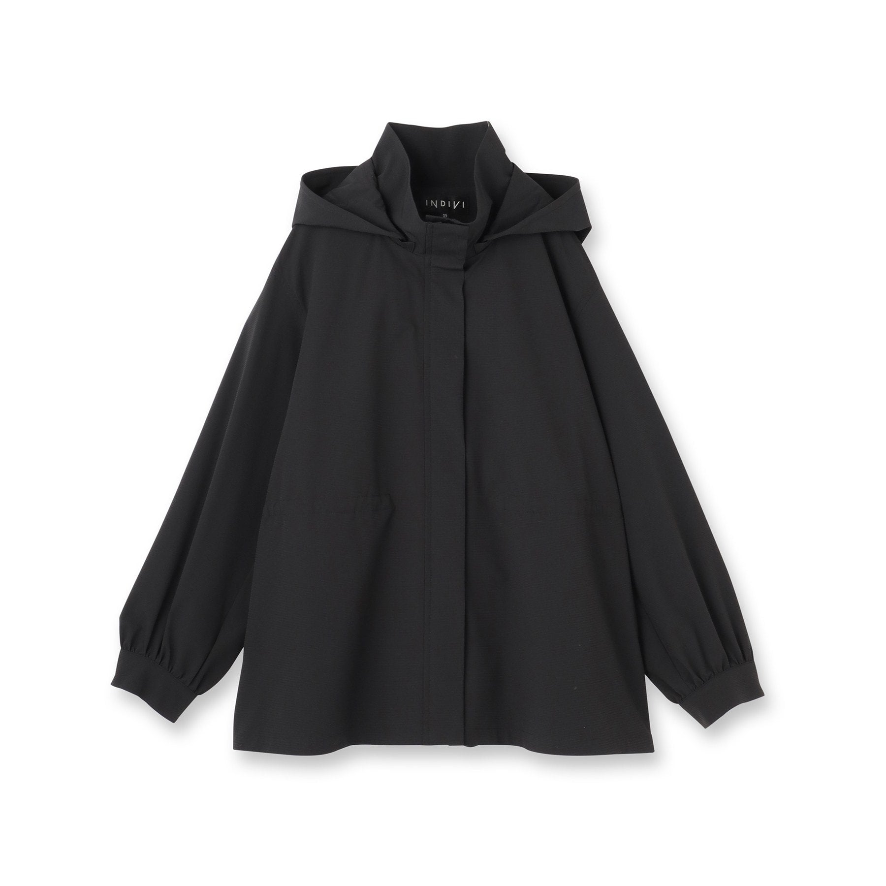 インディヴィ INDIVI 【撥水／フード取外し可】凹凸素材ブルゾン （オフホワイト(003)） オフホワイト(003)