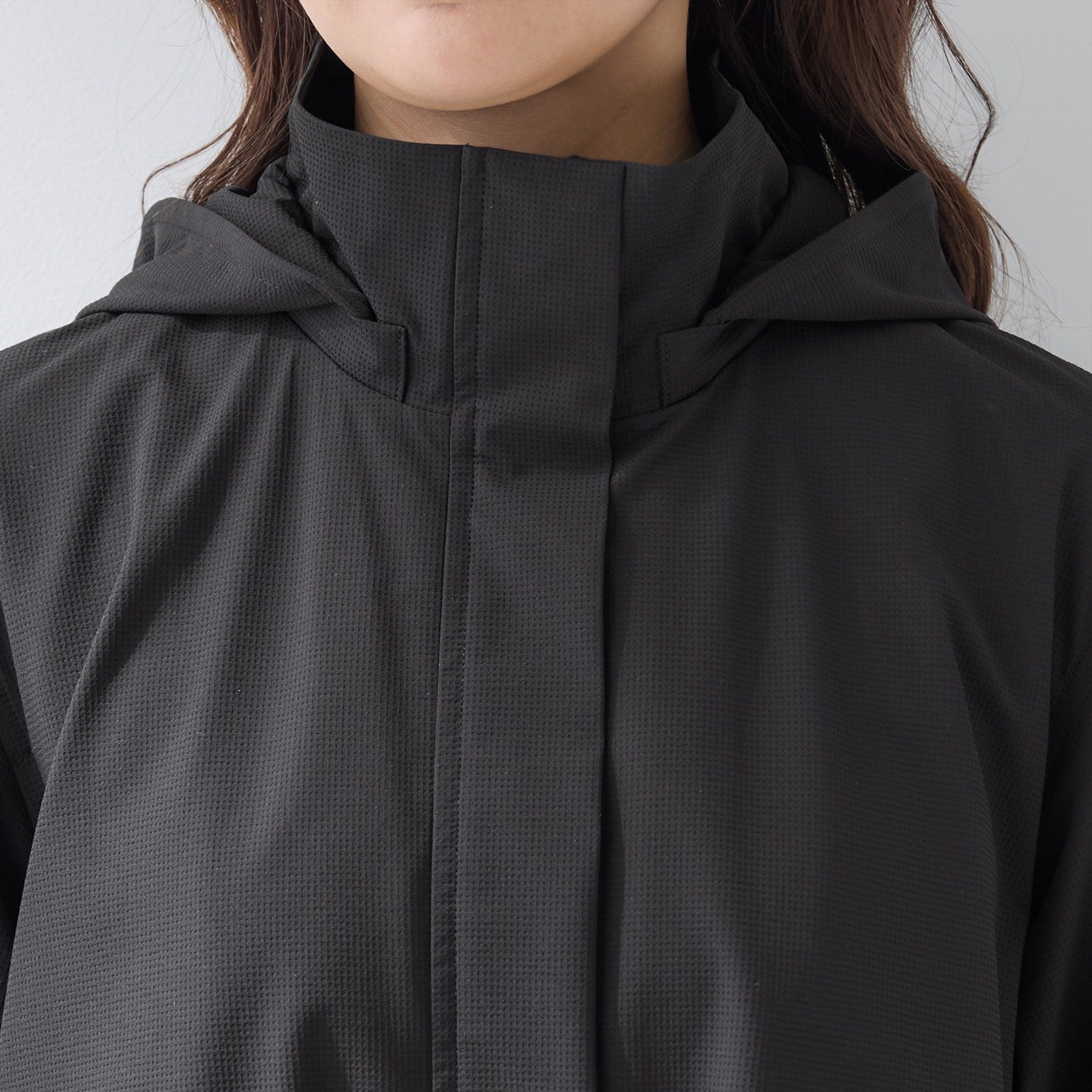 インディヴィ INDIVI 【撥水／フード取外し可】凹凸素材ブルゾン （オフホワイト(003)） オフホワイト(003)