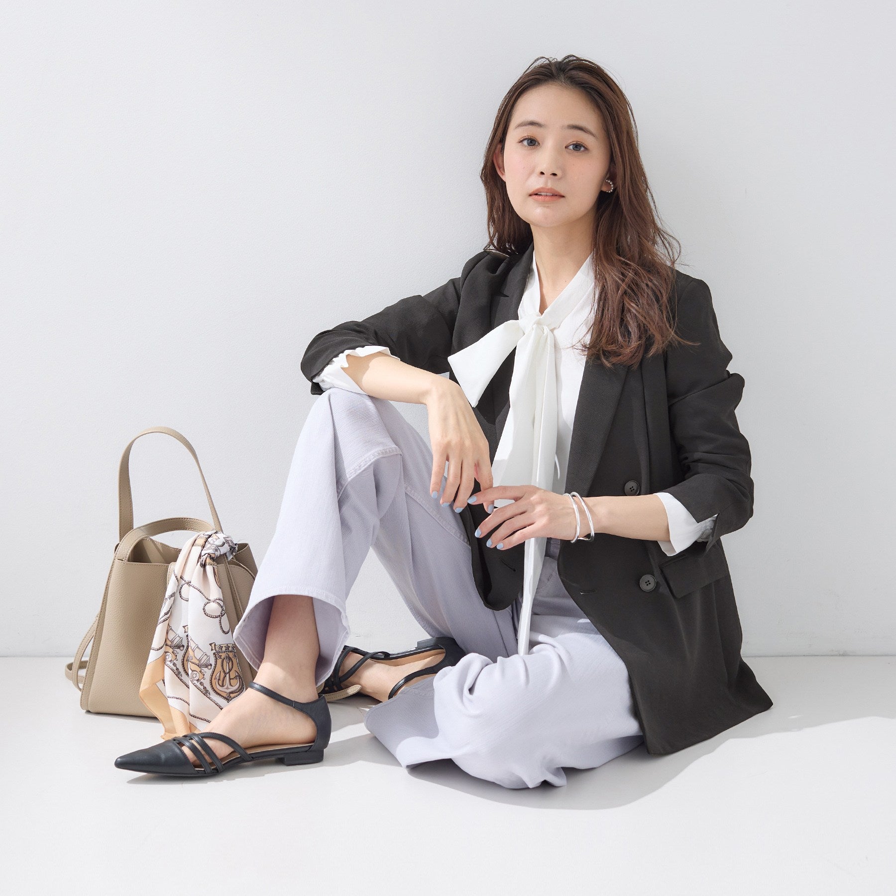 インディヴィ INDIVI 【洗える／多機能／SETUP可】こなれダブルジャケット （ネイビー(094)） ネイビー(094)