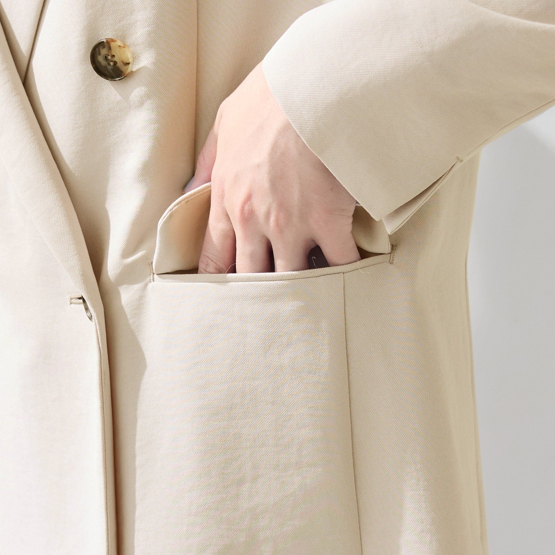 インディヴィ INDIVI 【洗える／多機能／SETUP可】こなれダブルジャケット （ネイビー(094)） ネイビー(094)