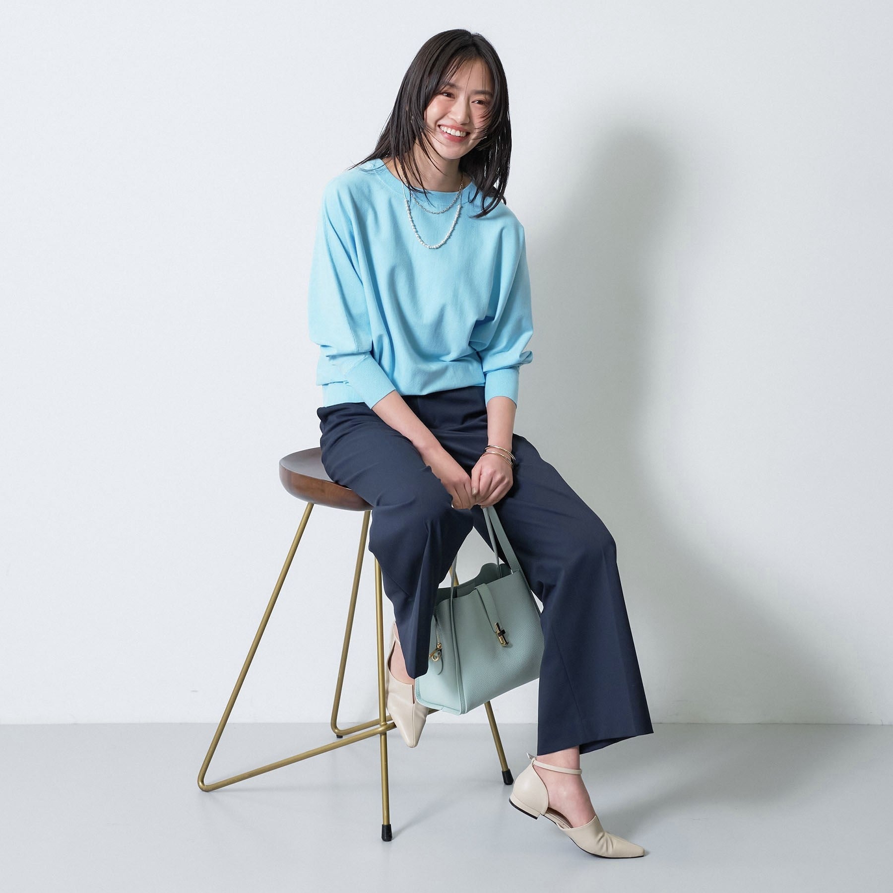 インディヴィ INDIVI 【洗える／前後2WAY／ツイン可能】ドルマンスリーブカーディガン （ホワイト(001)） ホワイト(001)