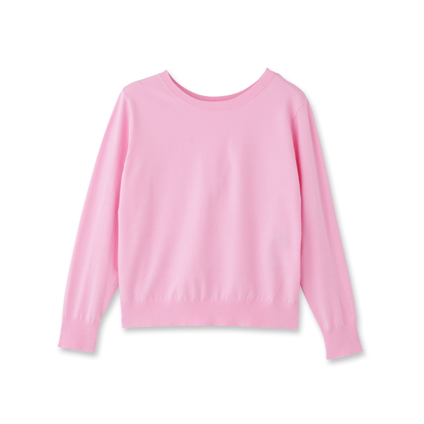 インディヴィ INDIVI 【洗える／ツイン可能】ドルマンスリーブニット （ピンク(072)） ピンク(072)