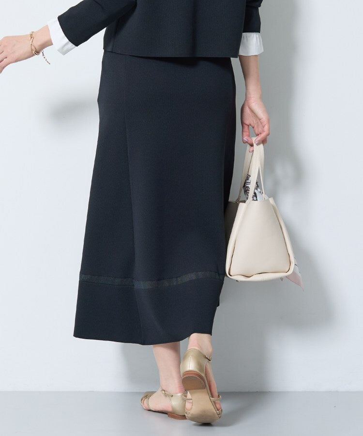 インディヴィ INDIVI 【洗える／SETUP可能】Aラインニットスカート （ピンクベージュ(053)） ピンクベージュ(053)