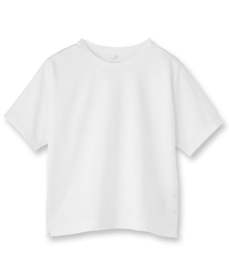 インディヴィ INDIVI 【汗ジミ防止／褒められTシャツ】上品カジュアル！ドルマンTシャツ （ブラック(019)） ブラック(019)