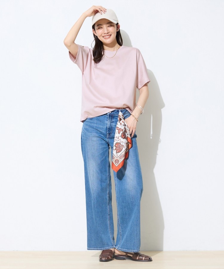 インディヴィ INDIVI 【汗ジミ防止／褒められTシャツ】上品カジュアル！ドルマンTシャツ （ブラック(019)） ブラック(019)