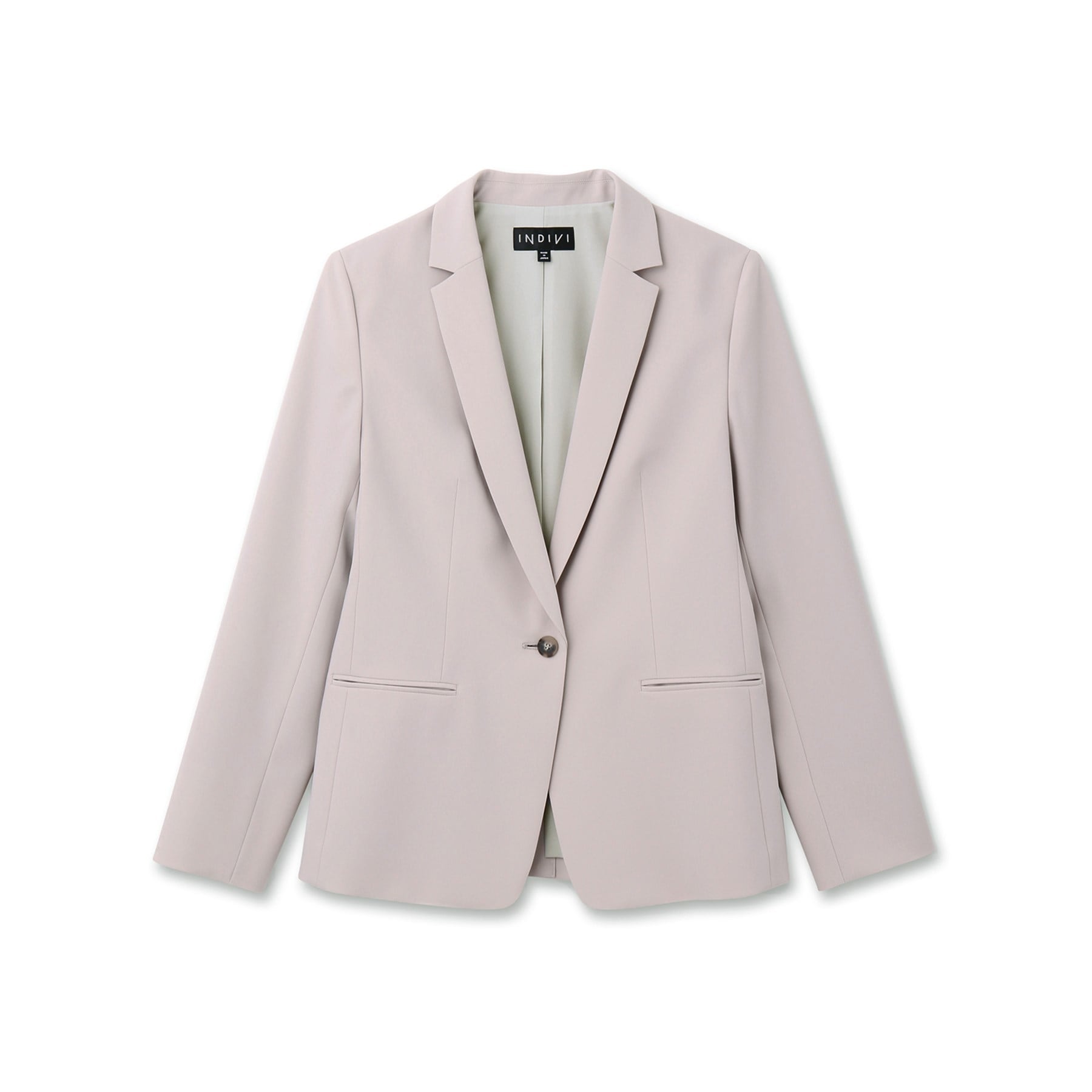 インディヴィ INDIVI 【洗える/UVケア/エコ/日本製】ストレッチテーラードジャケット (ネイビー) ネイビー(693)