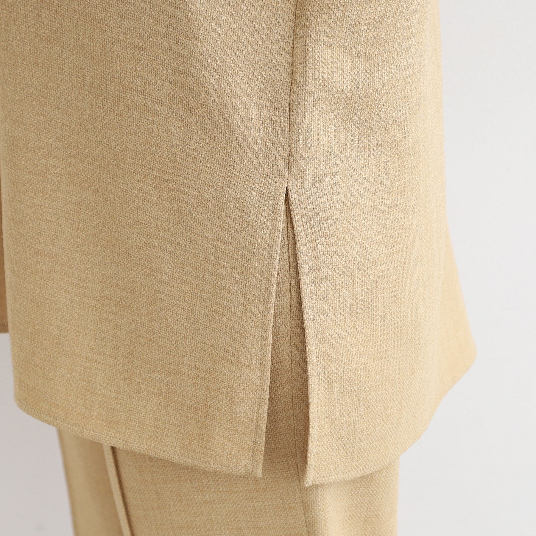 インディヴィ INDIVI 【洗える／日本製／SETUP可能】トリアセテート混ベストブラウス （オーク(034)） オーク(034)