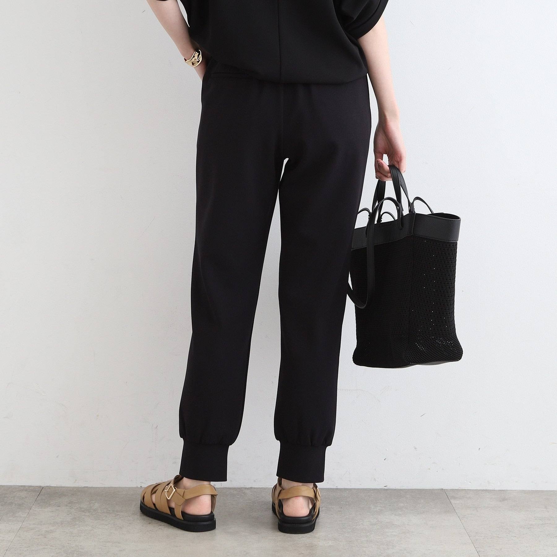 インディヴィ INDIVI 【洗える／UVケア／トレンド】ジョグパンツ