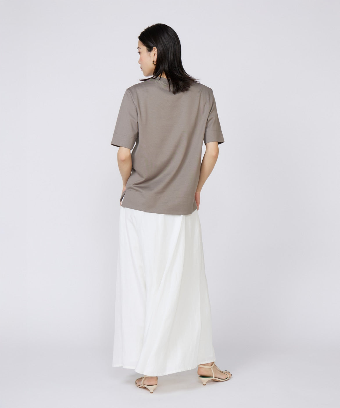 イネド INED サイドスリットデザインTシャツ （ホワイト） ホワイト