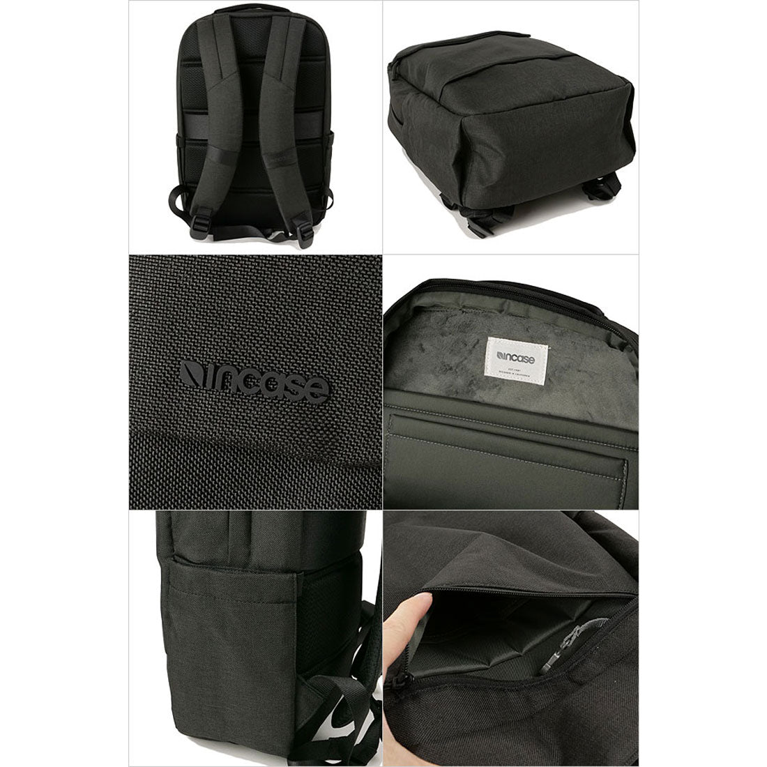 インケース Incase Crosstown Compact Backpack Black [137243053005 FW24] （Black） Black