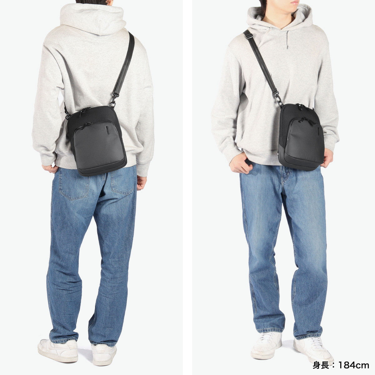 インケース Incase 日本正規品 ショルダーバッグ メンズ レディース 斜めがけバッグ ブランド 小さめ かっこいい 大人 撥水 縦型 B5 4.9L クロスボディバッグ A.R.C.Crossbody Bag （BLACK） BLACK