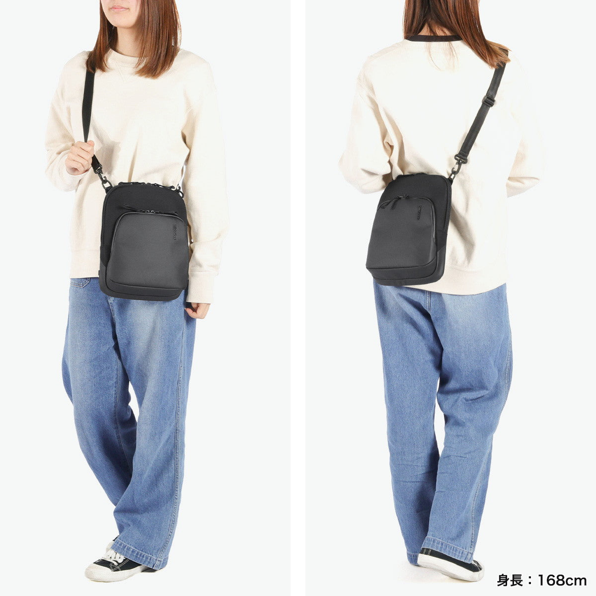 インケース Incase 日本正規品 ショルダーバッグ メンズ レディース 斜めがけバッグ ブランド 小さめ かっこいい 大人 撥水 縦型 B5 4.9L クロスボディバッグ A.R.C.Crossbody Bag （BLACK） BLACK