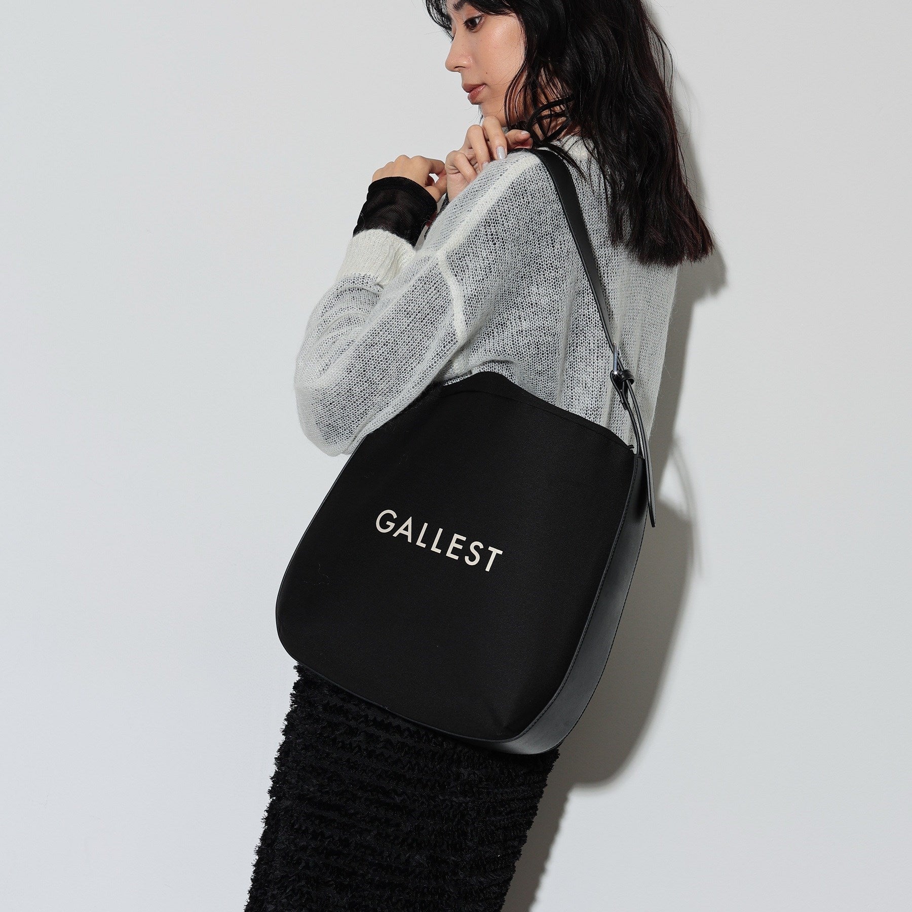 ギャレスト GALLEST コンビキャンバスバッグ （ブラック(019)） ブラック(019)