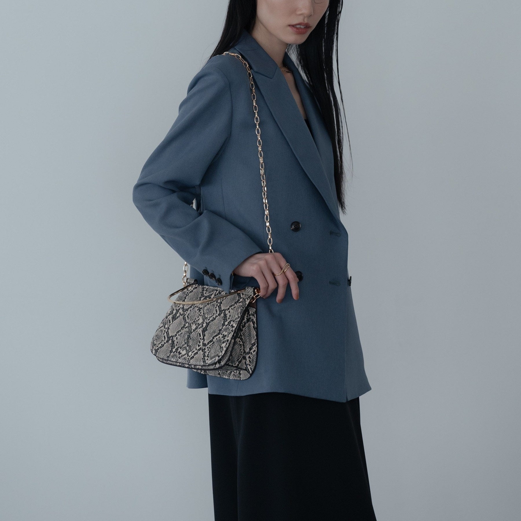 ギャレスト GALLEST 【LE VERNIS】Metal handle minibag （グレー(412)） グレー(412)