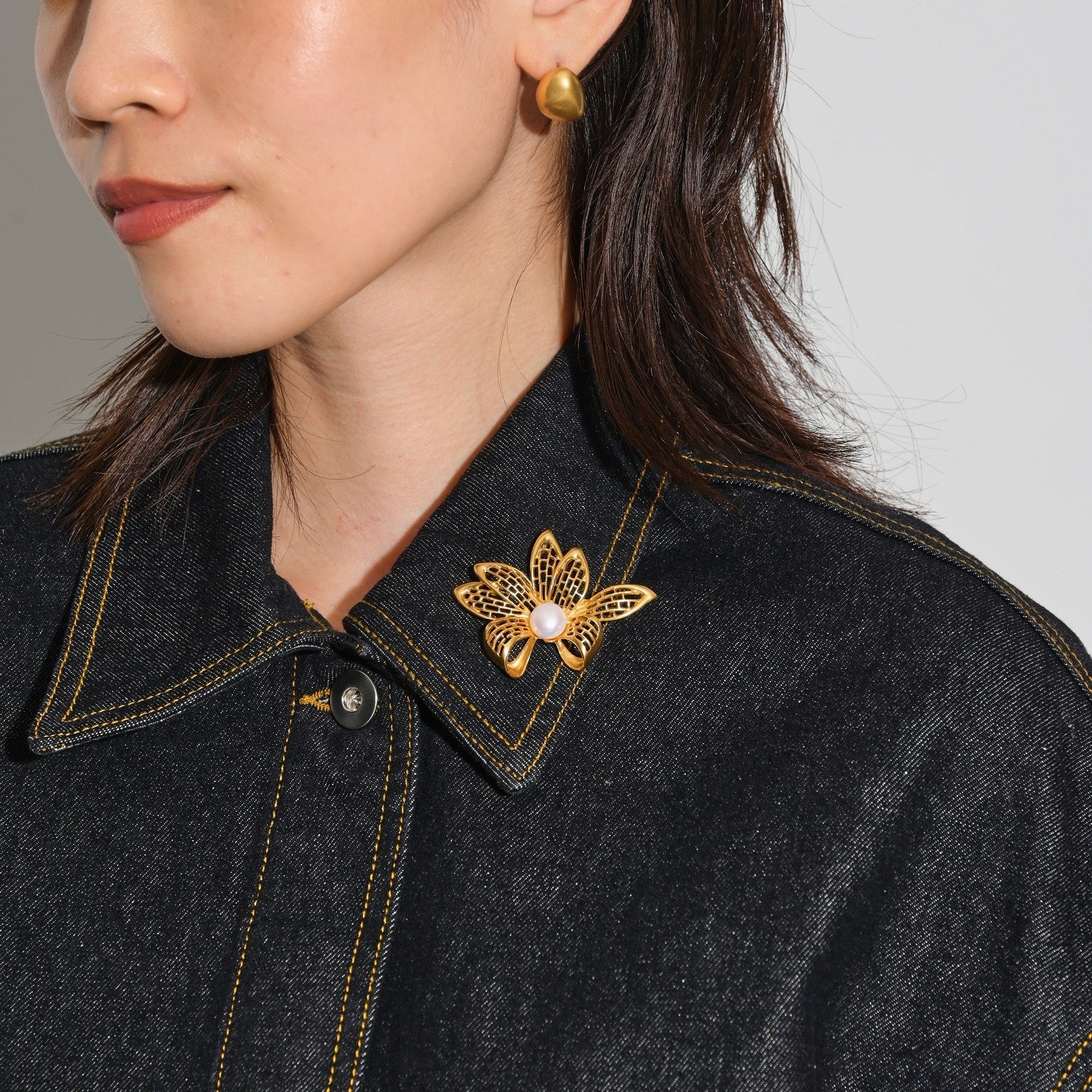 ギャレスト GALLEST ゴールドカラーブローチ （ゴールド(007)） ゴールド(007)