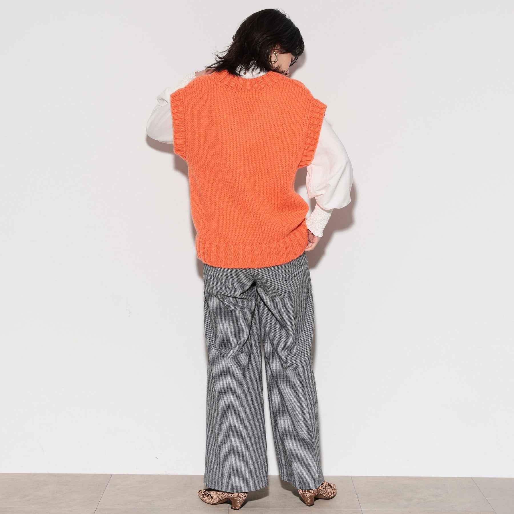 GALLEST Cable Knit Vest