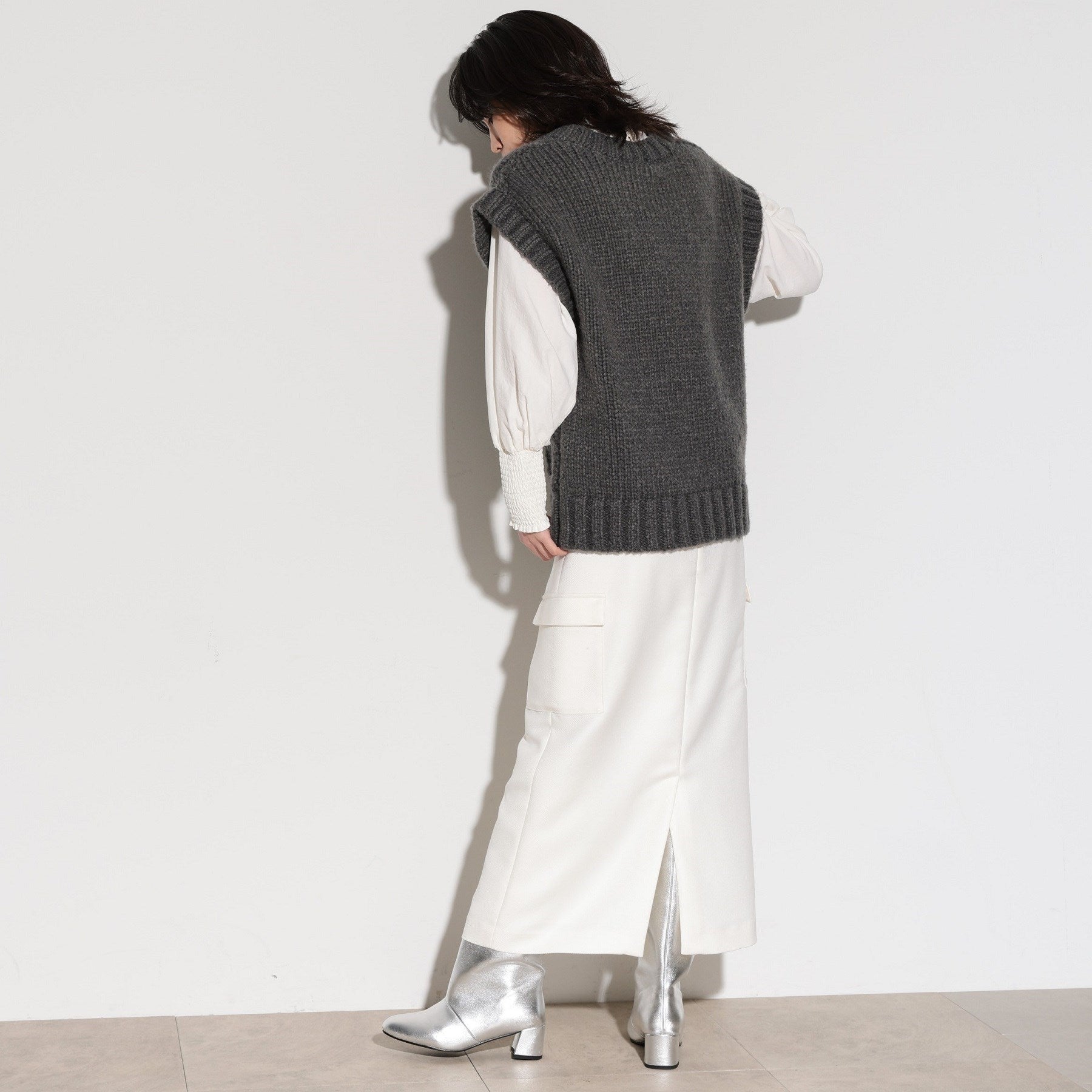 GALLEST Cable Knit Vest
