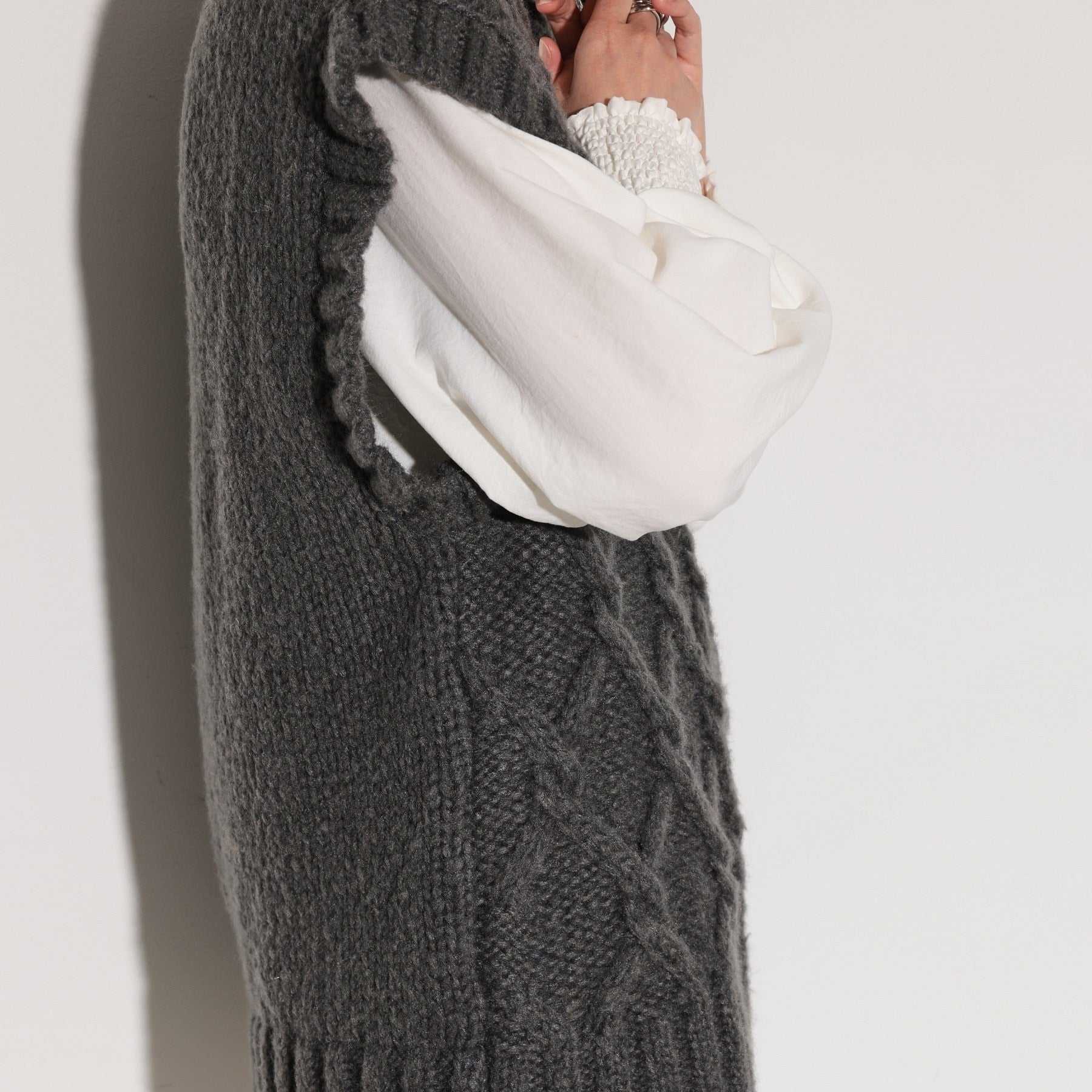 GALLEST Cable Knit Vest
