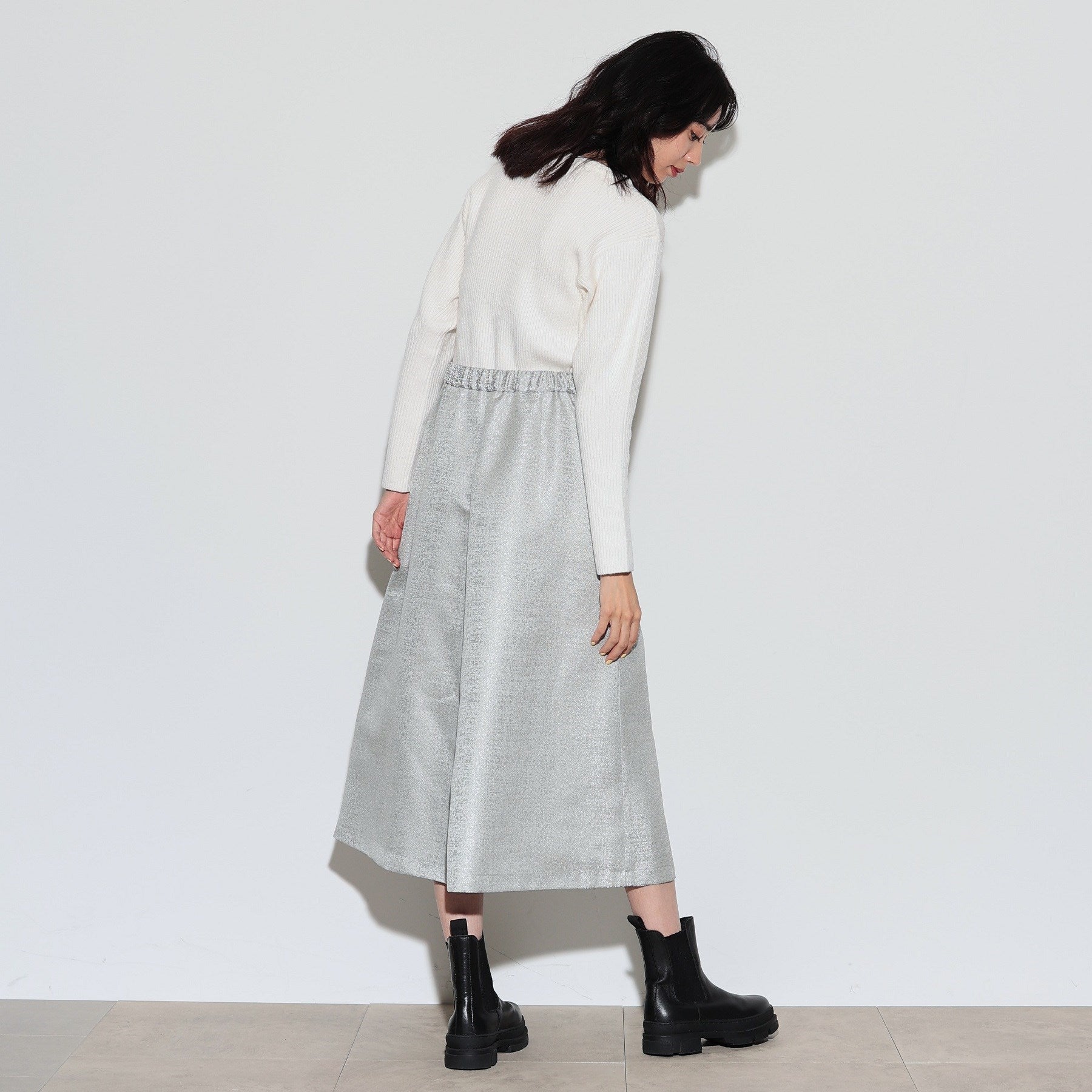 ギャレスト GALLEST クルーネックコンパクトニット