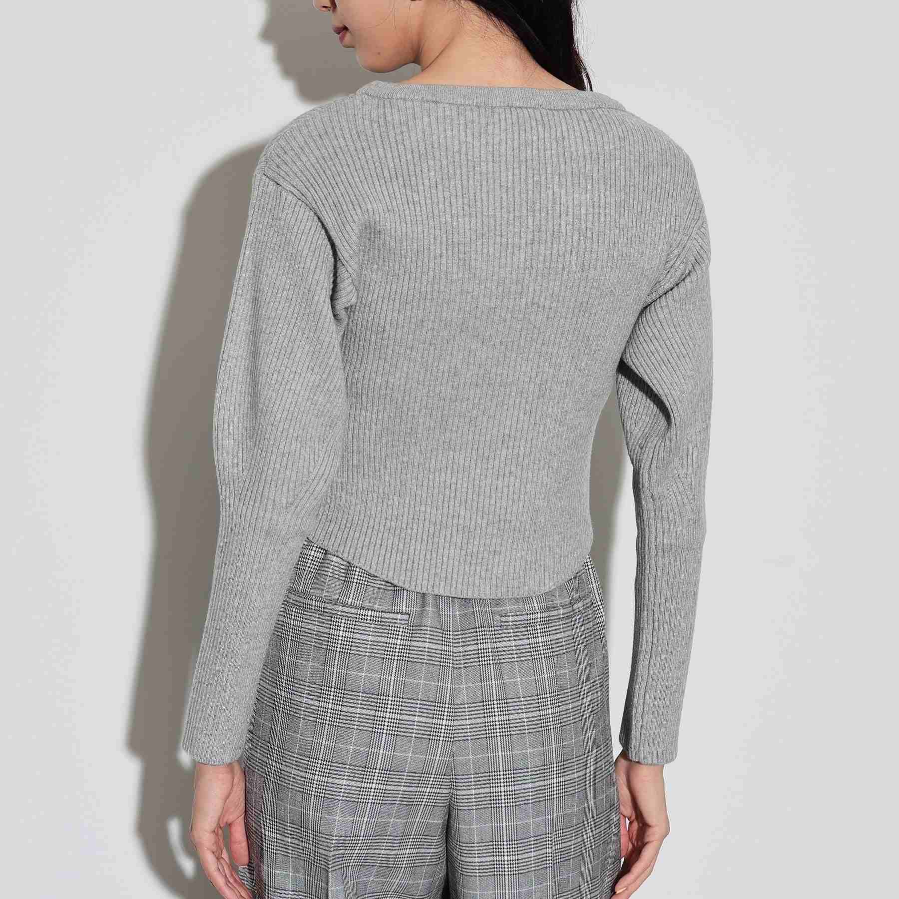 ギャレスト GALLEST クルーネックコンパクトニット