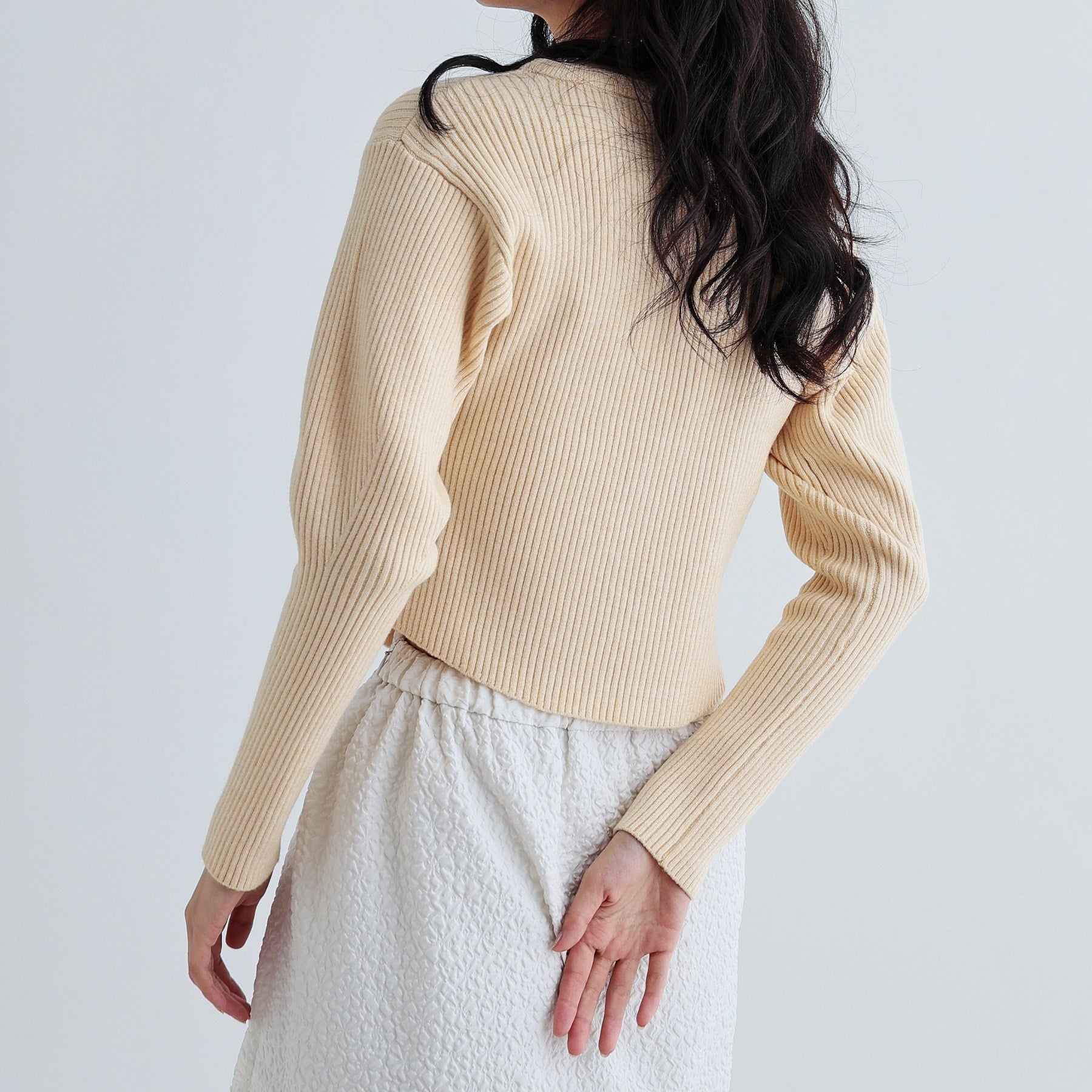 ギャレスト GALLEST クルーネックコンパクトニット