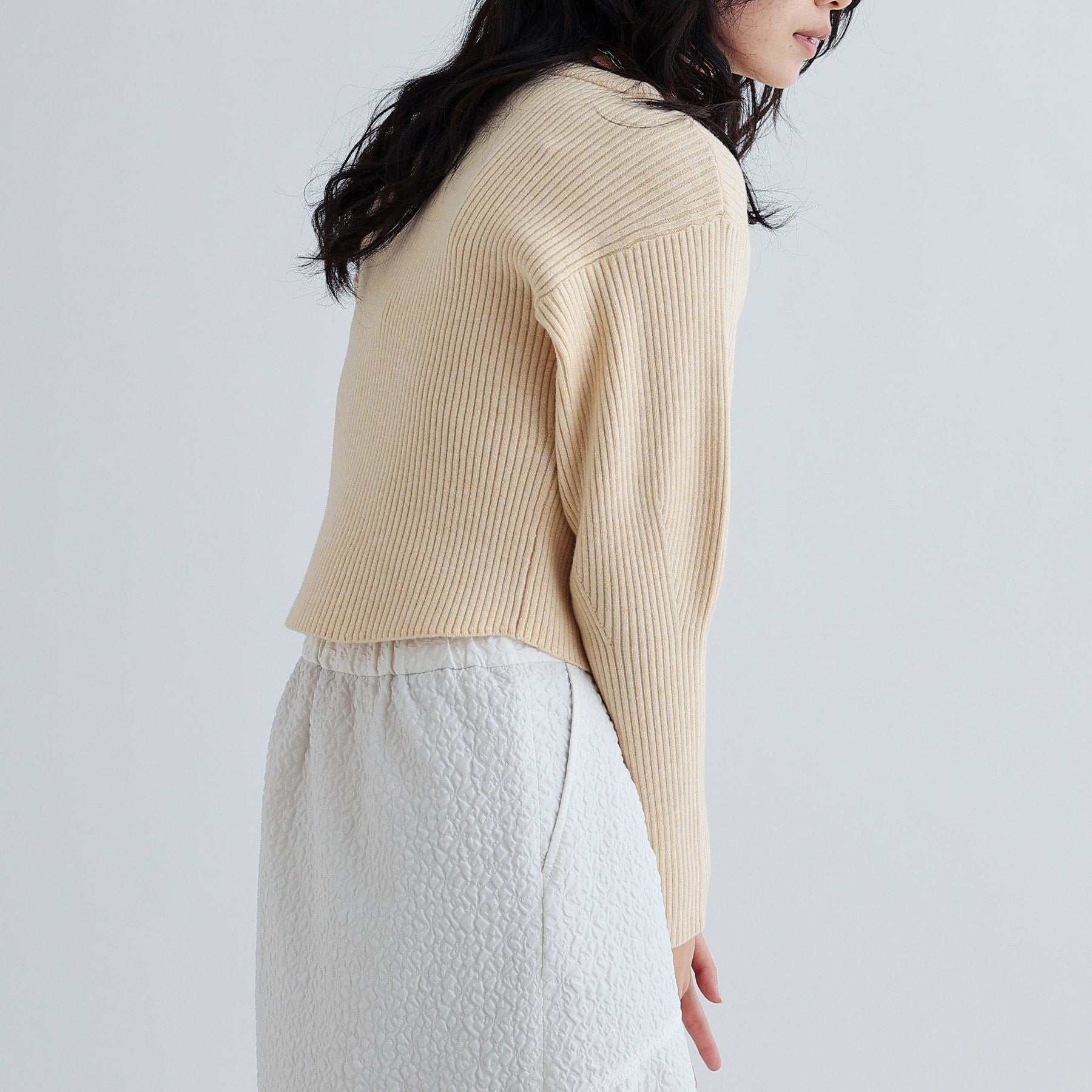 ギャレスト GALLEST クルーネックコンパクトニット