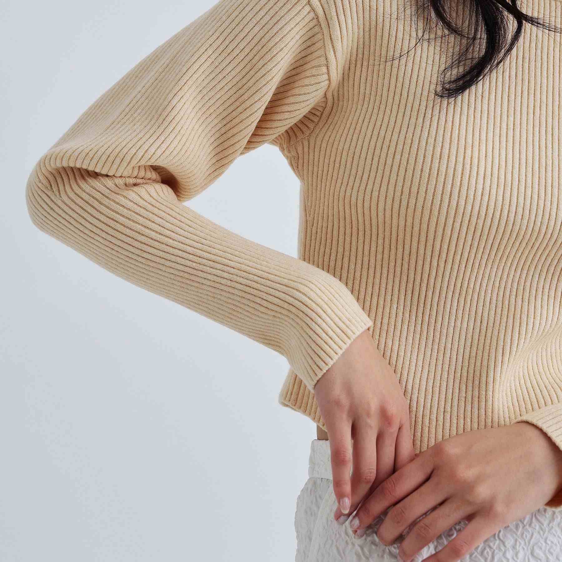 ギャレスト GALLEST クルーネックコンパクトニット