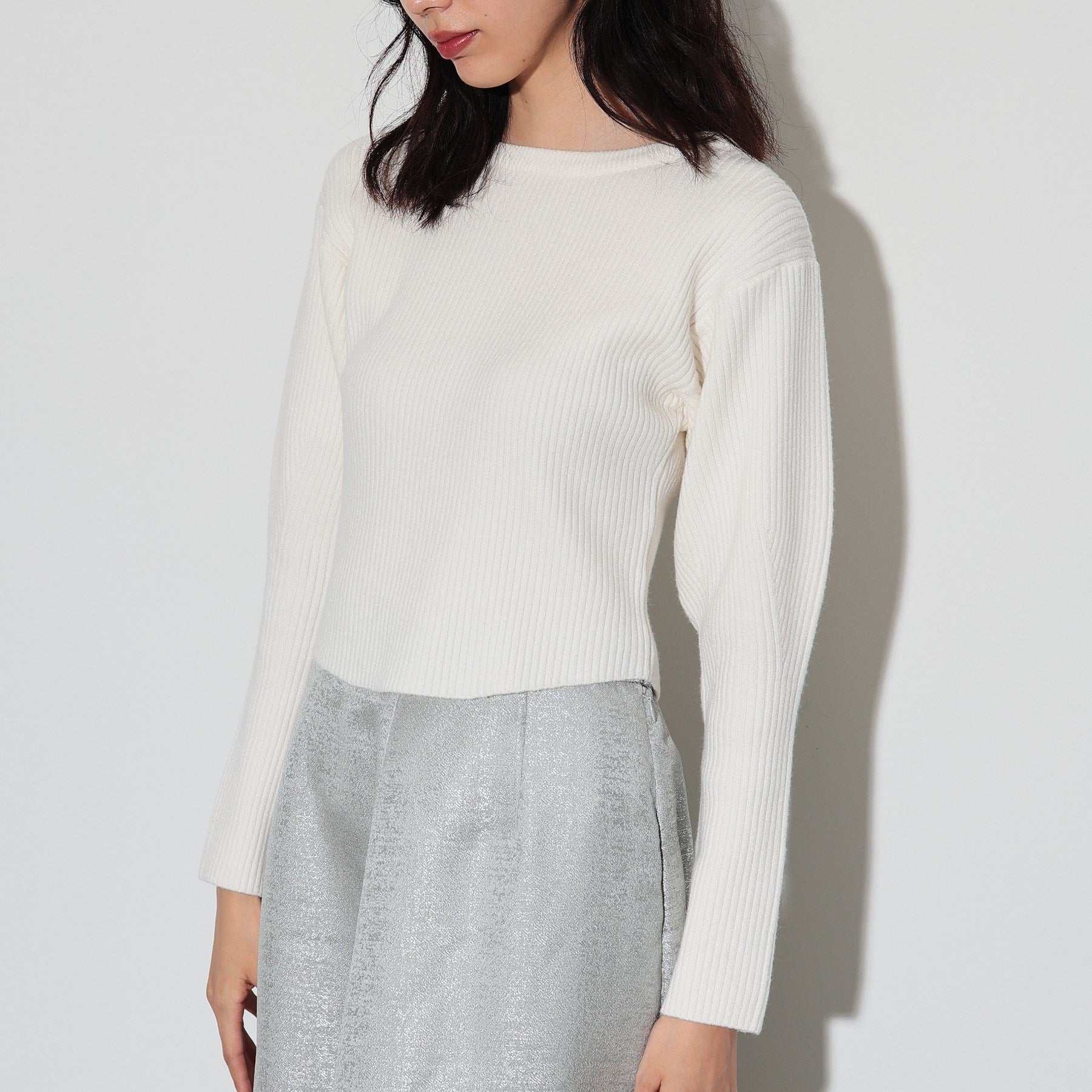 ギャレスト GALLEST クルーネックコンパクトニット