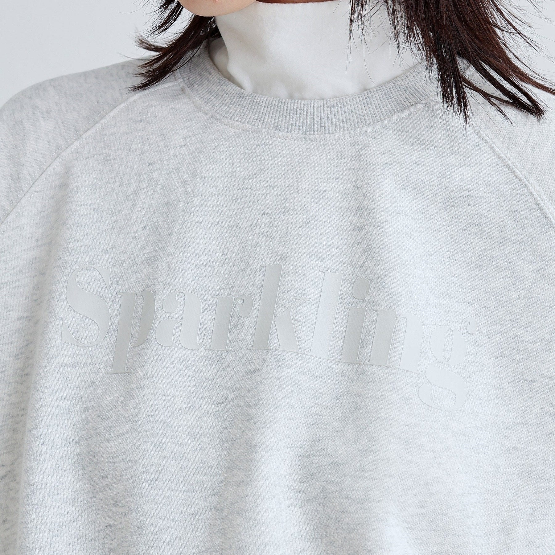 ギャレスト GALLEST ラウンドヘム裏毛ロゴトップス （ミントグリーン(021)） ミントグリーン(021)