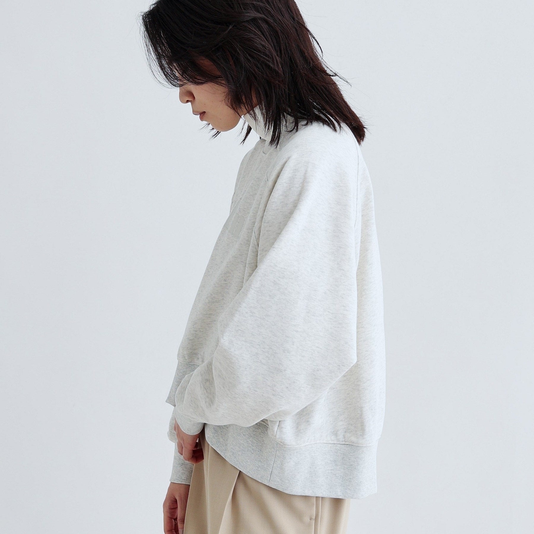 ギャレスト GALLEST ラウンドヘム裏毛ロゴトップス （ミントグリーン(021)） ミントグリーン(021)