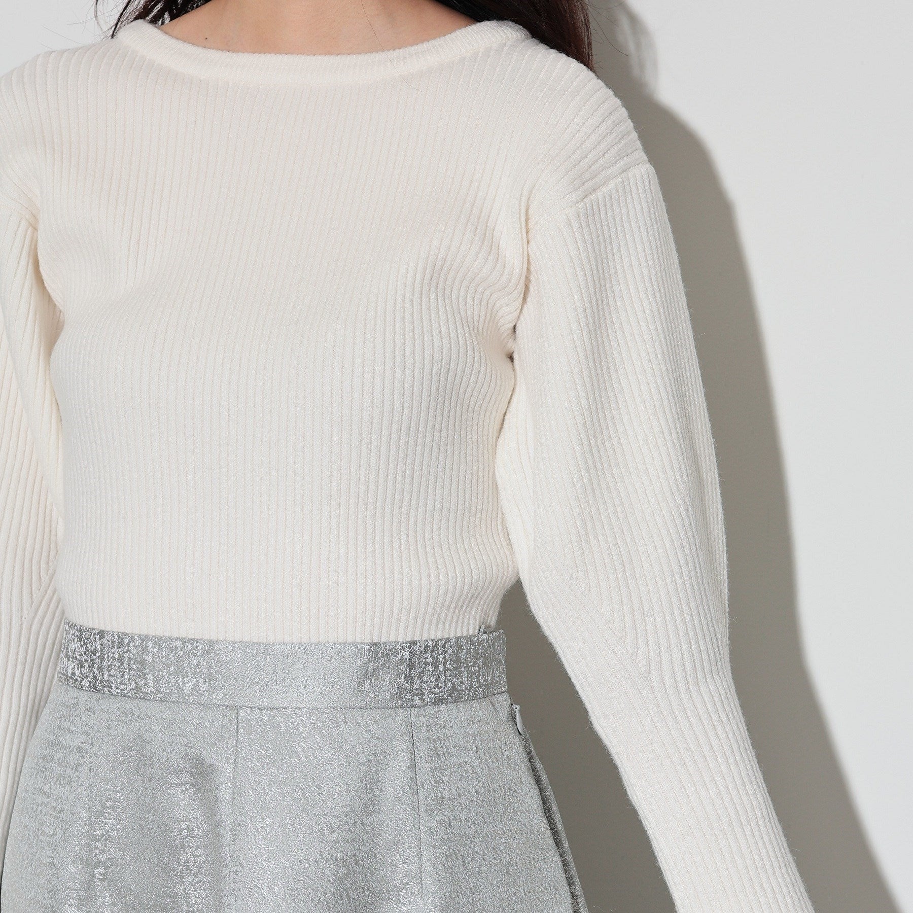 ギャレスト GALLEST クルーネックコンパクトニット （ライトイエロー(030)） ライトイエロー(030)