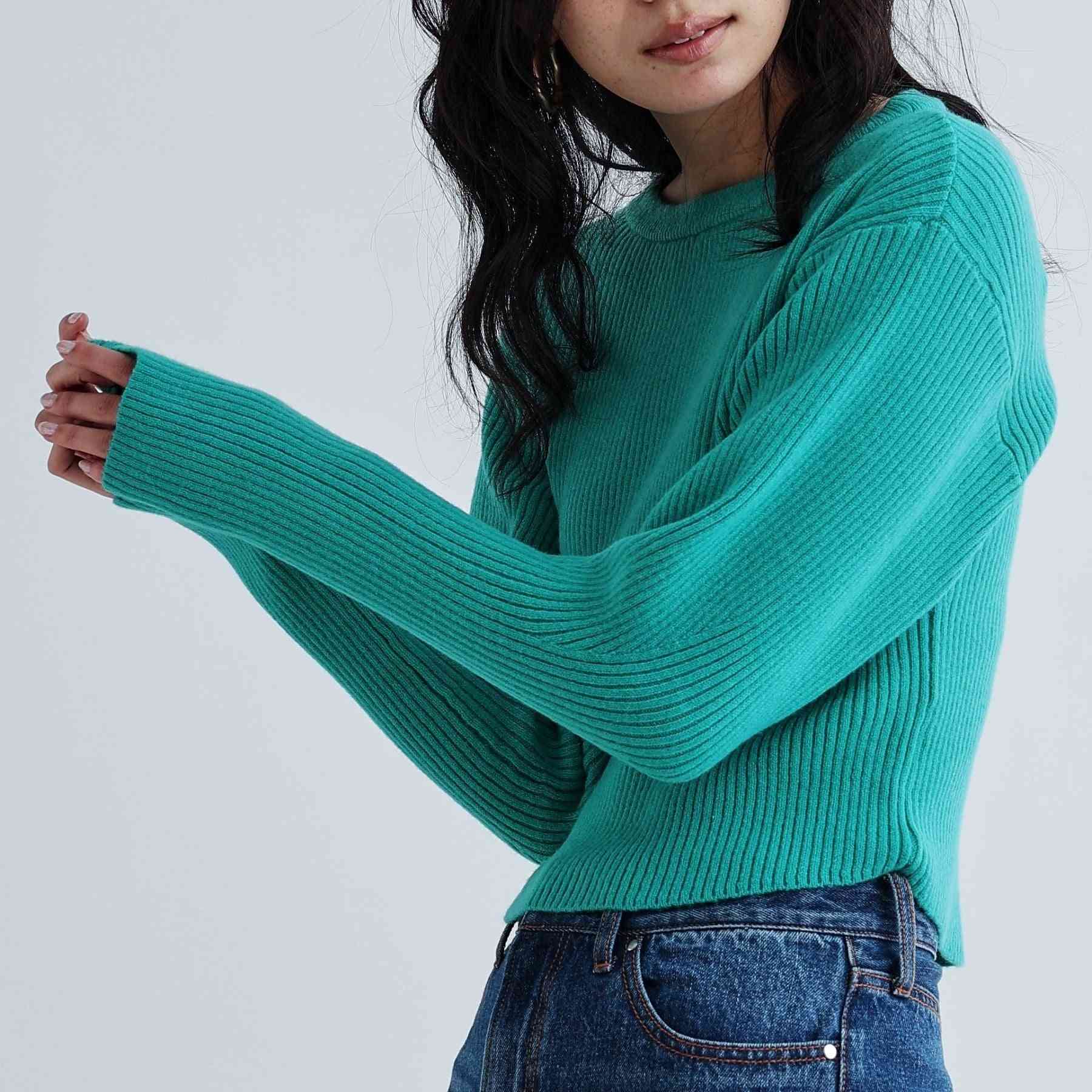 ギャレスト GALLEST クルーネックコンパクトニット