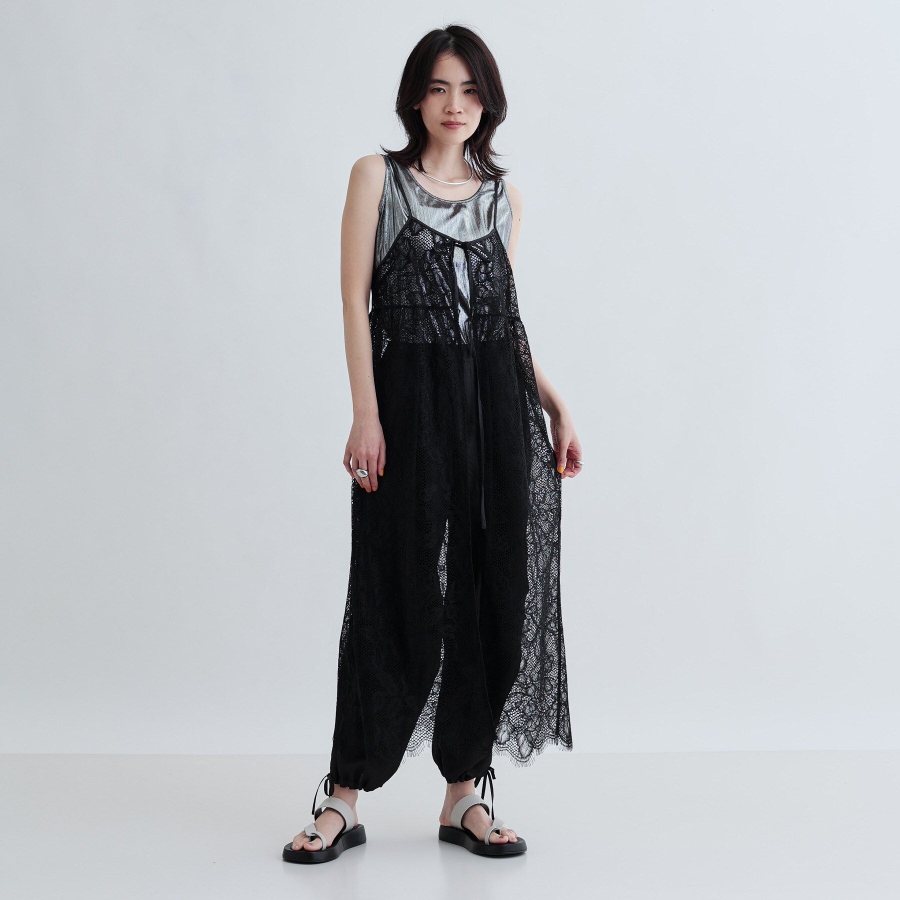 ギャレスト GALLEST ボタニカルレースジレ