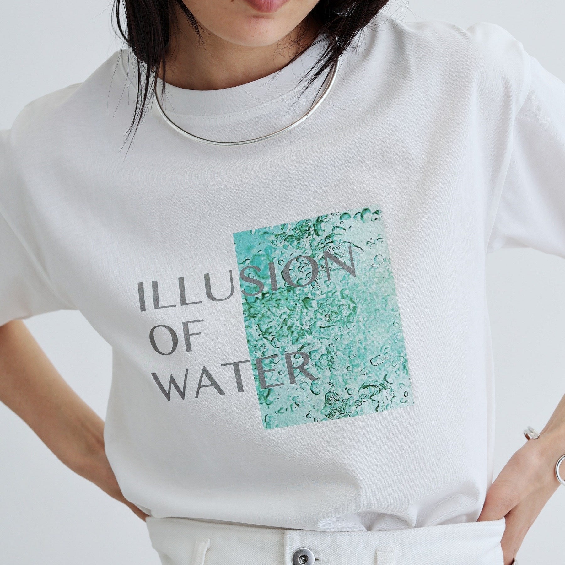 ギャレスト GALLEST ILLUSION of WATER プリントTシャツ （ホワイト(001)） ホワイト(001)