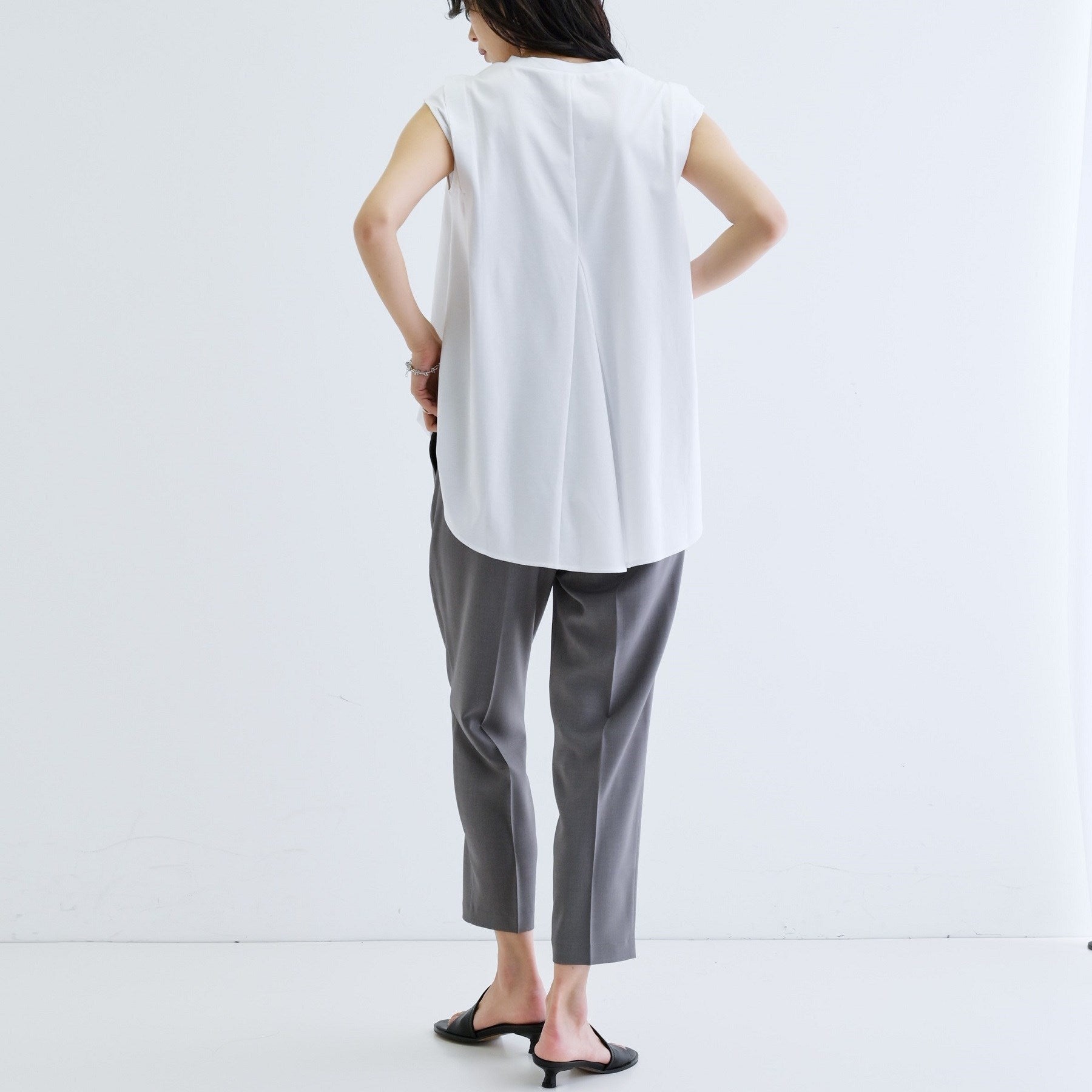 ギャレスト GALLEST フィッシュテールカットソー （ホワイト(001)） ホワイト(001)