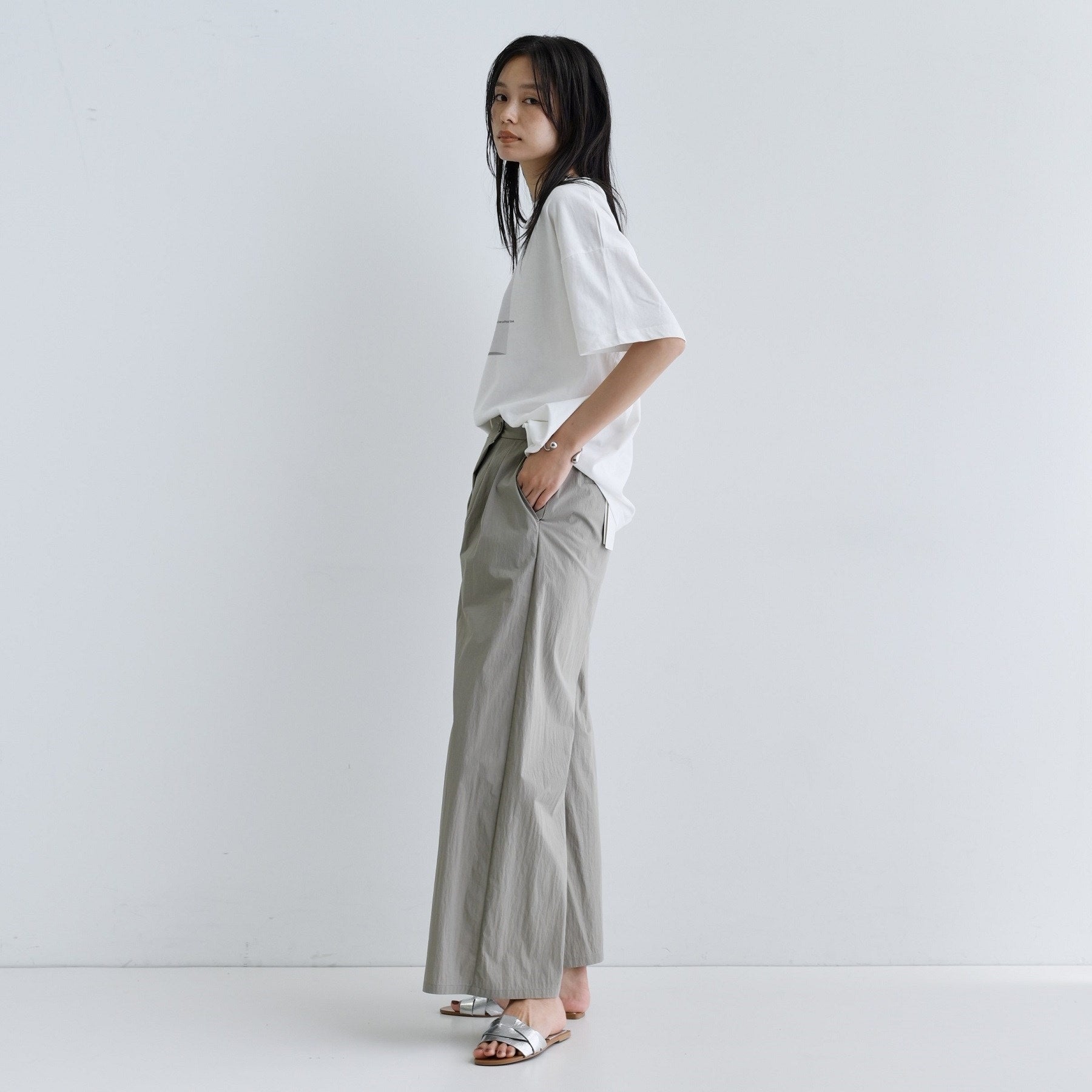 ギャレスト GALLEST 【一部店舗限定】フラワープリントT （ホワイト(301)） ホワイト(301)