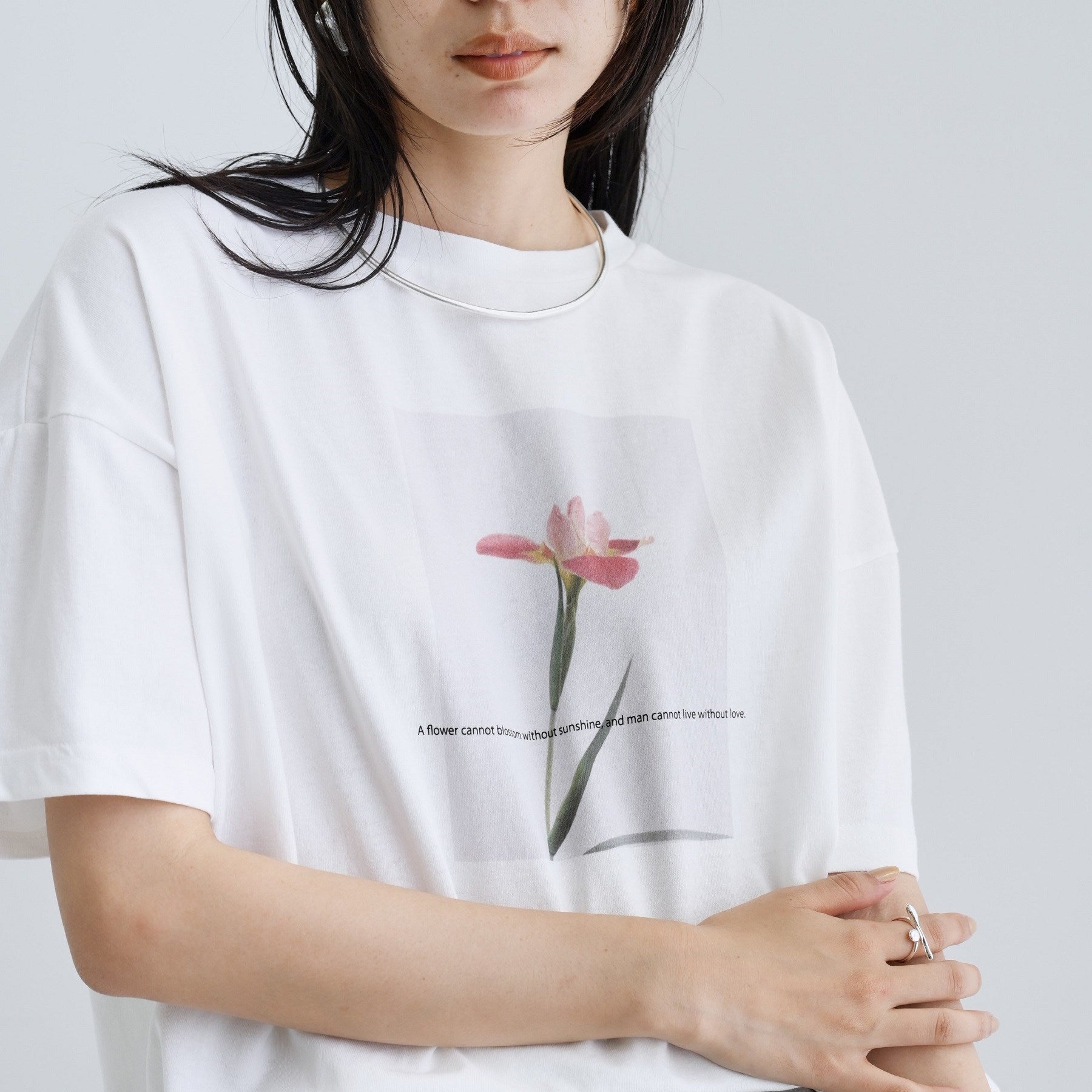 ギャレスト GALLEST 【一部店舗限定】フラワープリントT （ホワイト(301)） ホワイト(301)