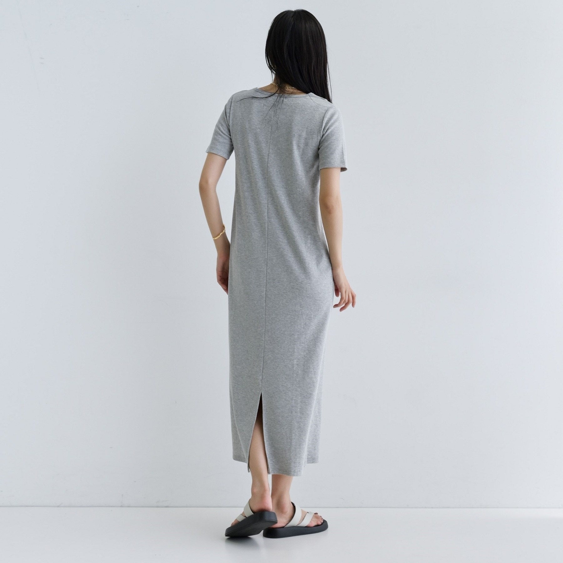 ギャレスト GALLEST 【一部店舗限定】リブカットソーワンピース （ブラック(019)） ブラック(019)