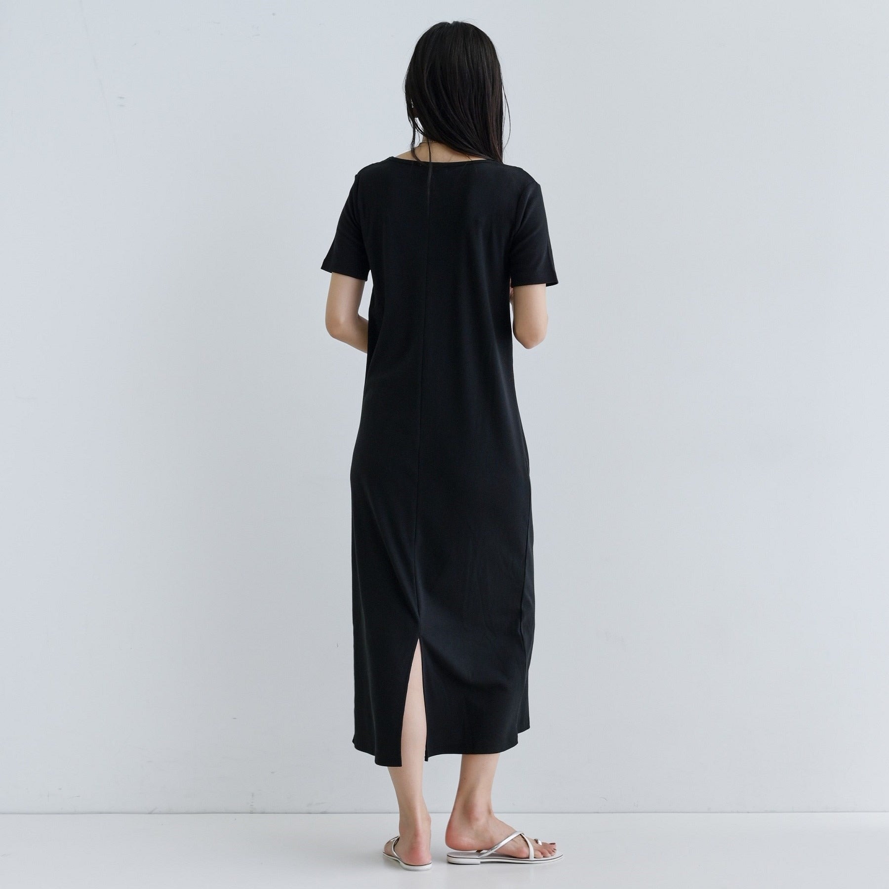 ギャレスト GALLEST 【一部店舗限定】リブカットソーワンピース （ブラック(019)） ブラック(019)