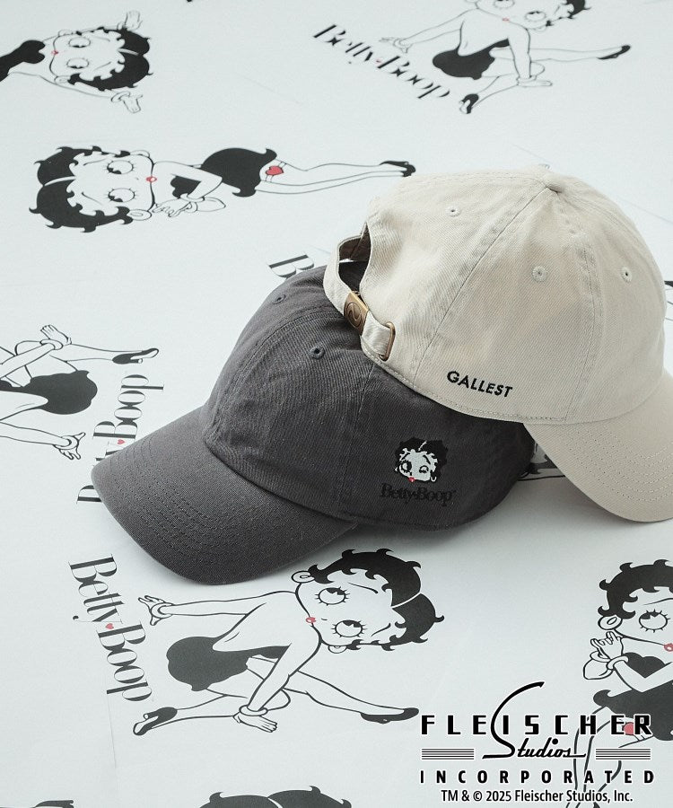 ギャレスト GALLEST 【Betty Boop(TM)】刺繍入りキャップ （チャコールグレー(014)） チャコールグレー(014)