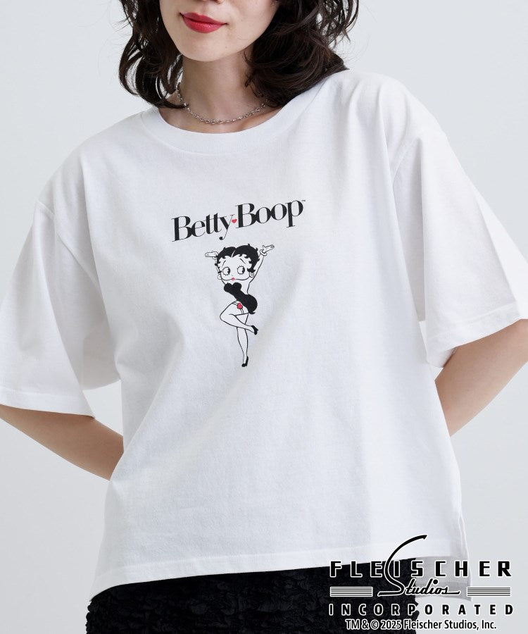 ギャレスト GALLEST 【Betty Boop(TM)】センタープリントワイドTシャツ （ホワイト(001)） ホワイト(001)