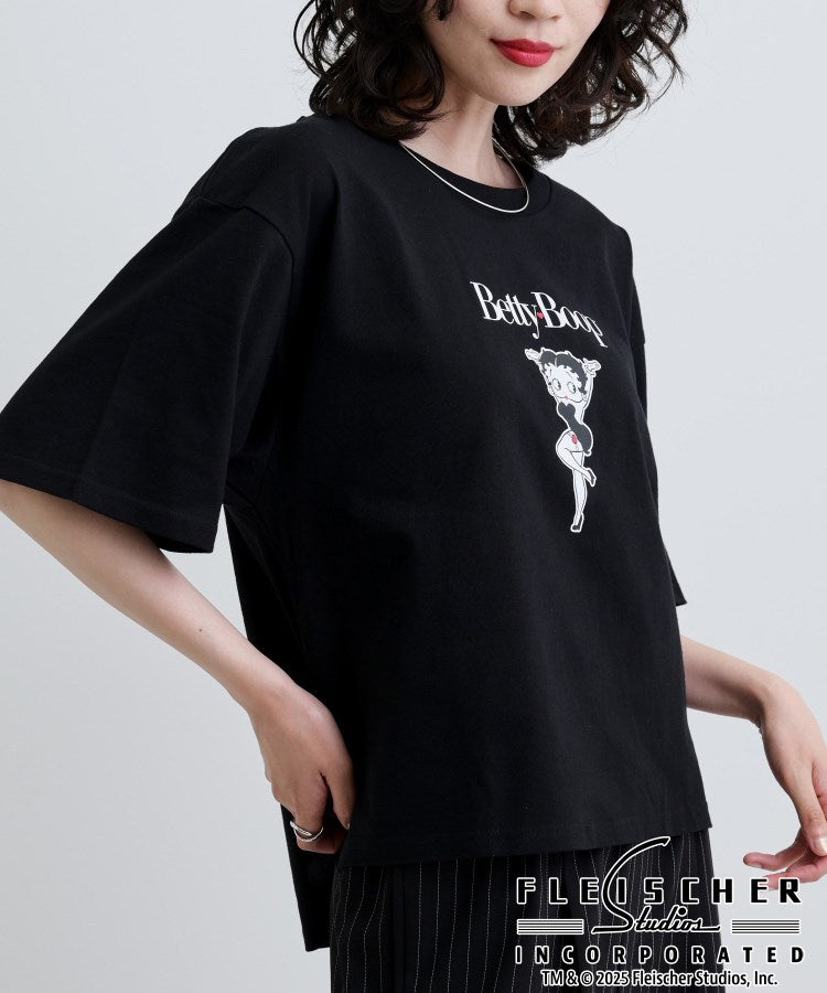 ギャレスト GALLEST 【Betty Boop(TM)】センタープリントワイドTシャツ （ホワイト(001)） ホワイト(001)
