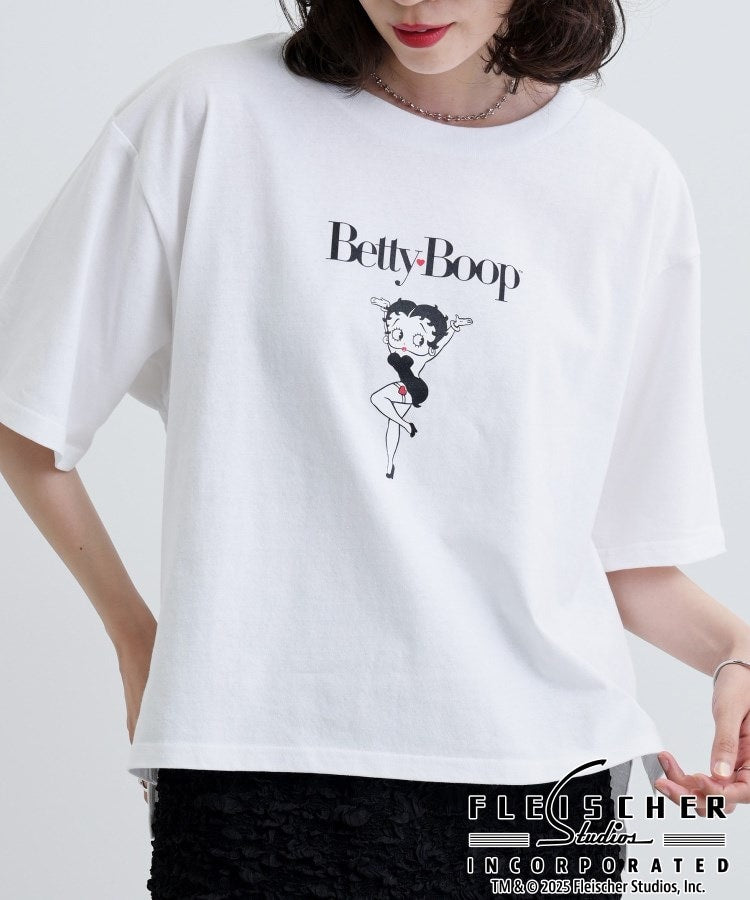 ギャレスト GALLEST 【Betty Boop(TM)】センタープリントワイドTシャツ （ホワイト(001)） ホワイト(001)