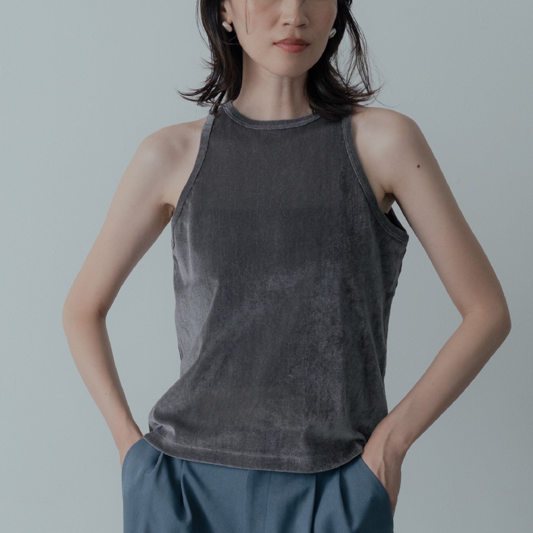 ギャレスト GALLEST チュールベロアアンサンブル （チャコールグレー(013)） チャコールグレー(013)