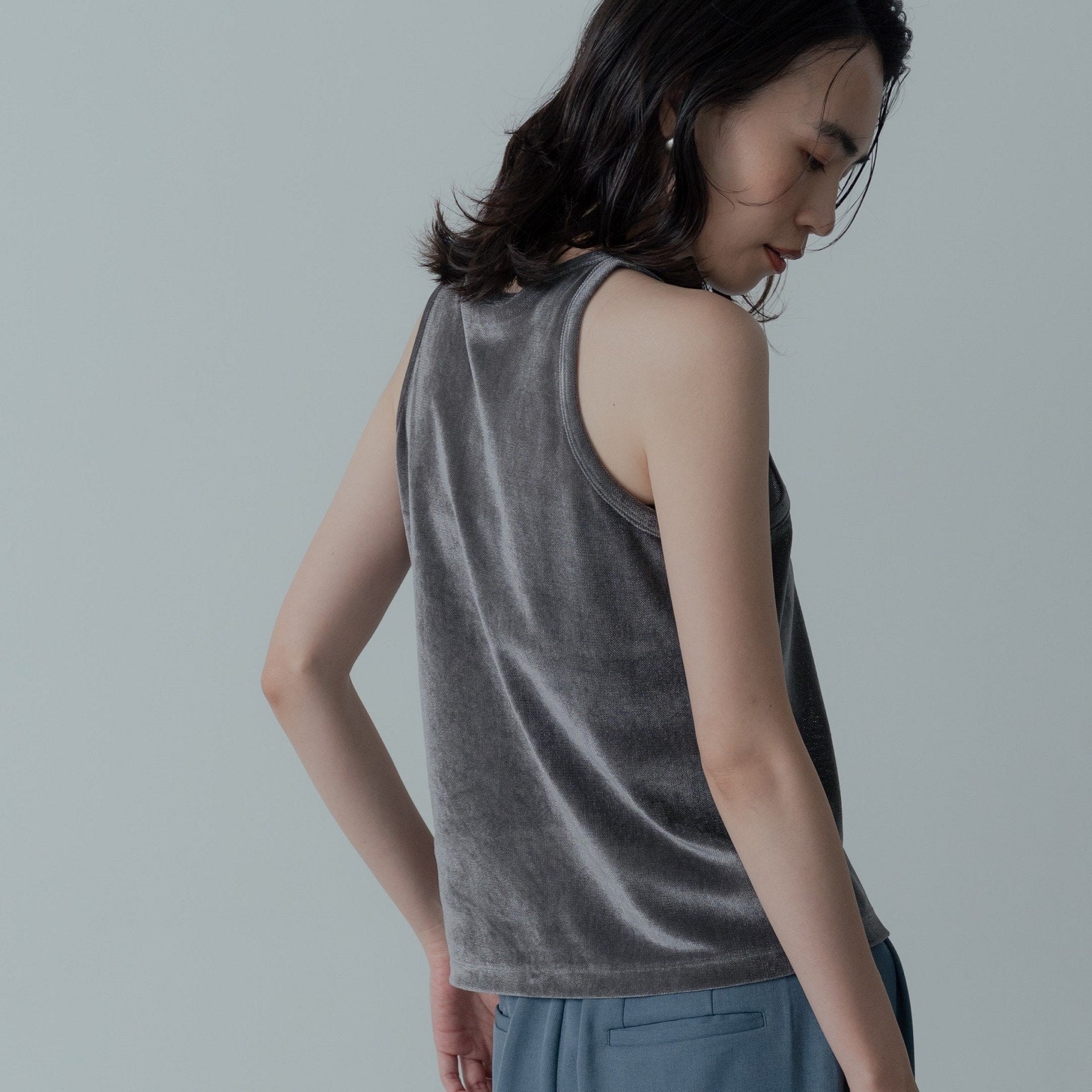 ギャレスト GALLEST チュールベロアアンサンブル （チャコールグレー(013)） チャコールグレー(013)