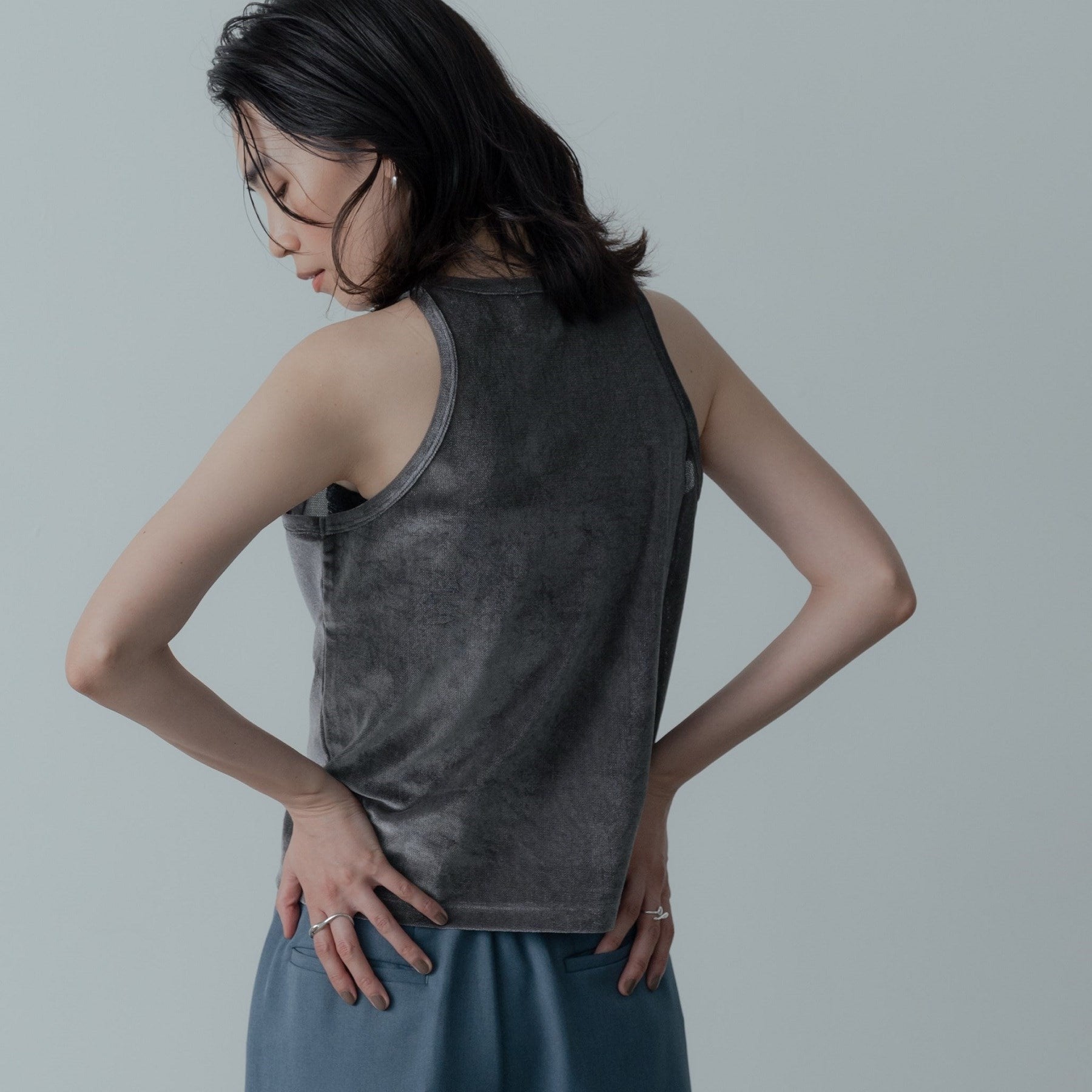 ギャレスト GALLEST チュールベロアアンサンブル （チャコールグレー(013)） チャコールグレー(013)